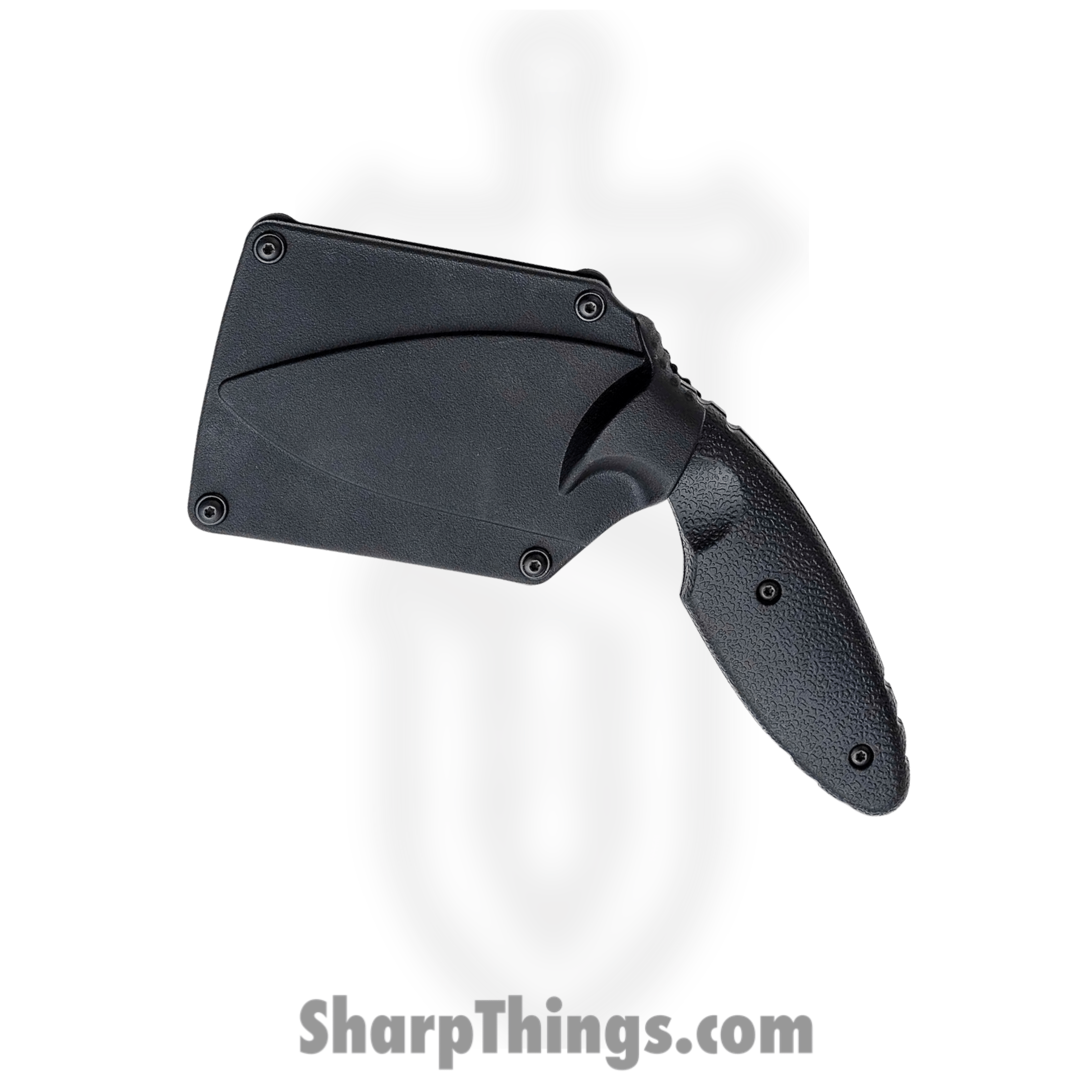 Ka-Bar - KA1481 - TDI Law Enforcement Knife - Fixed Blade Knife - AUS 8A Black Drop Point - Zytel - Black - Image 3