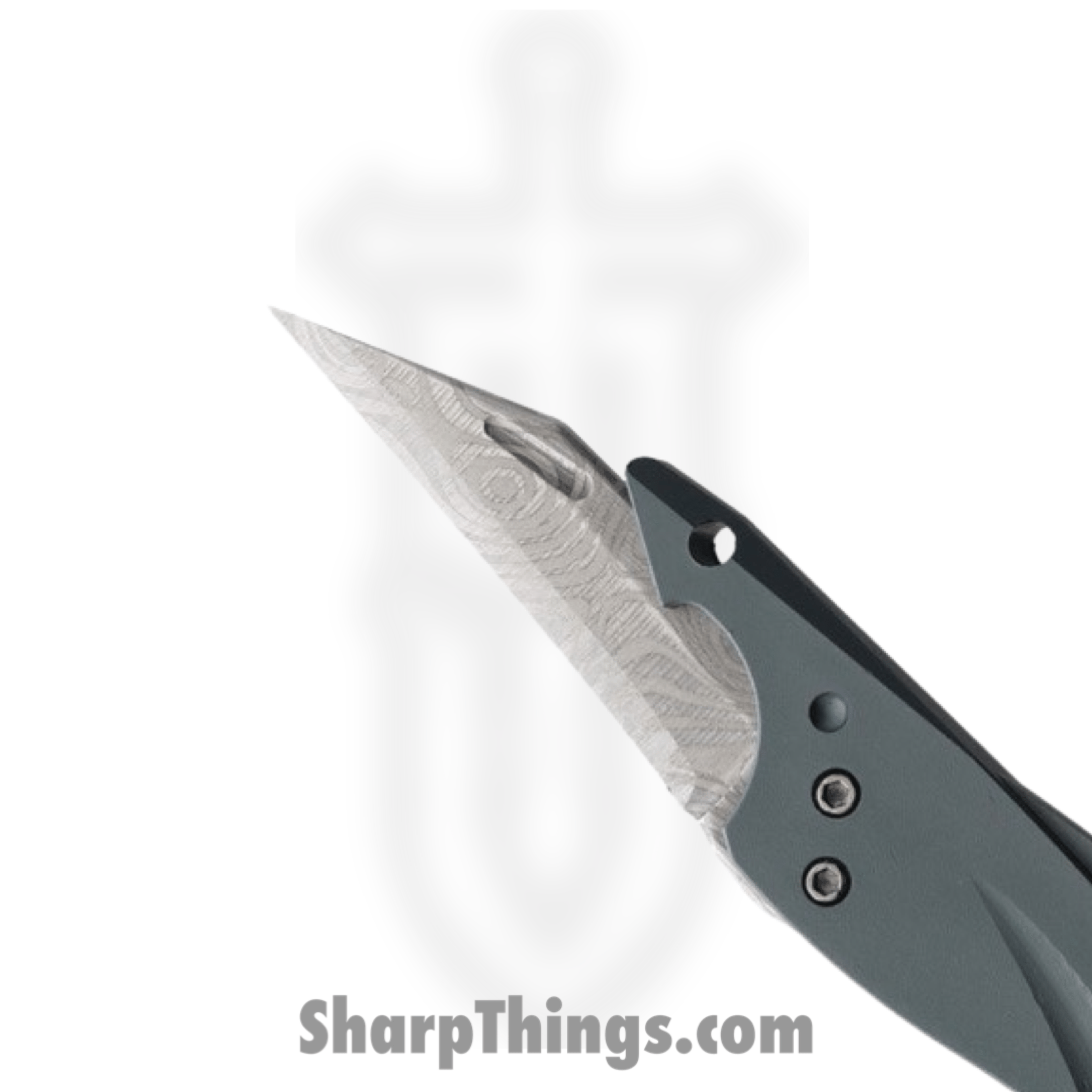 SILIPAC - SIL006A - Utility Knife Shark - Folding Knife - Stainless Clip Point - Aluminum - Dark Gray - Image 2