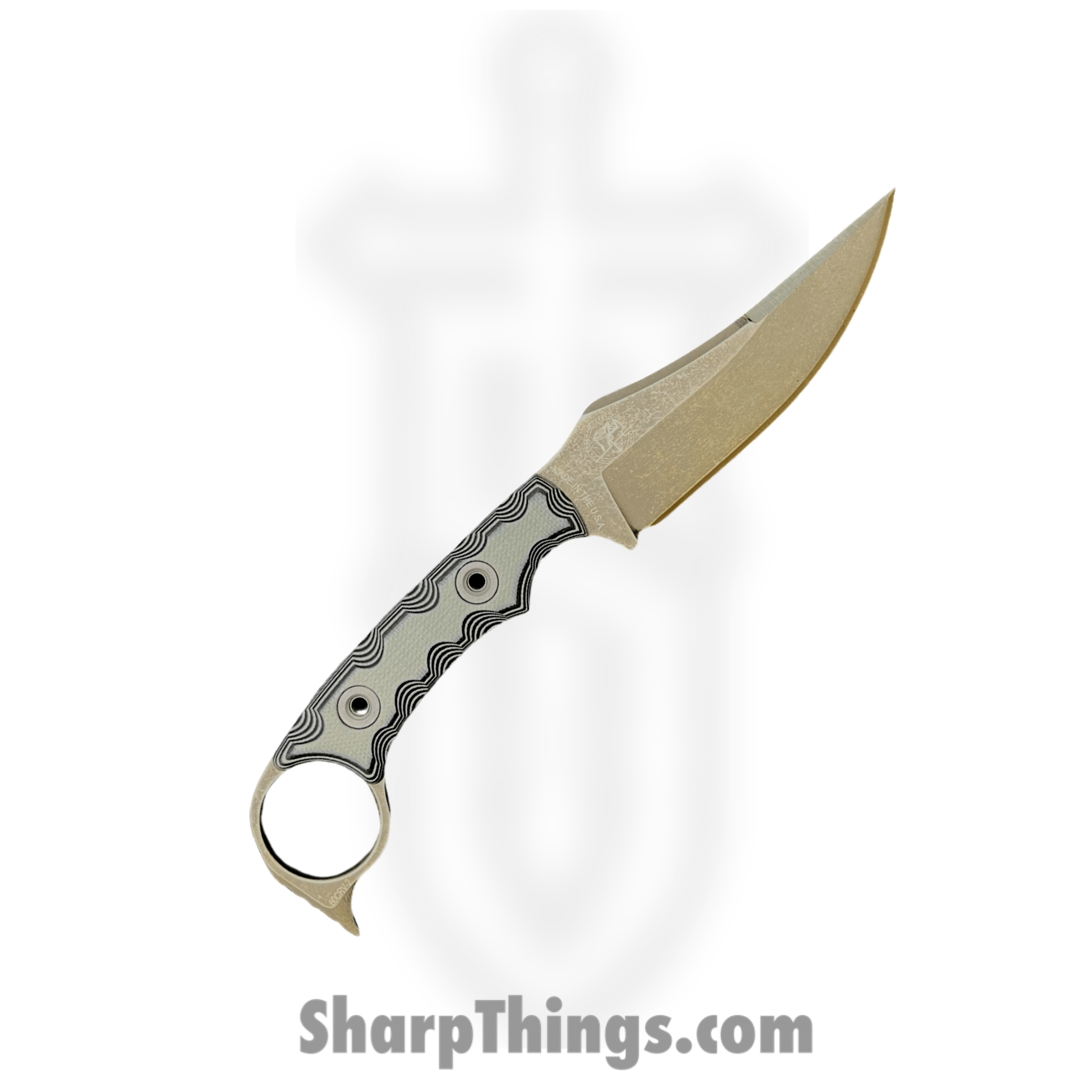 T.Kell Knives - GidV3g10Gun - Gideon V3 - Fixed Blade Knife - Nitro V Coated Trailing Point - G10 - Gunmetal - Image 2