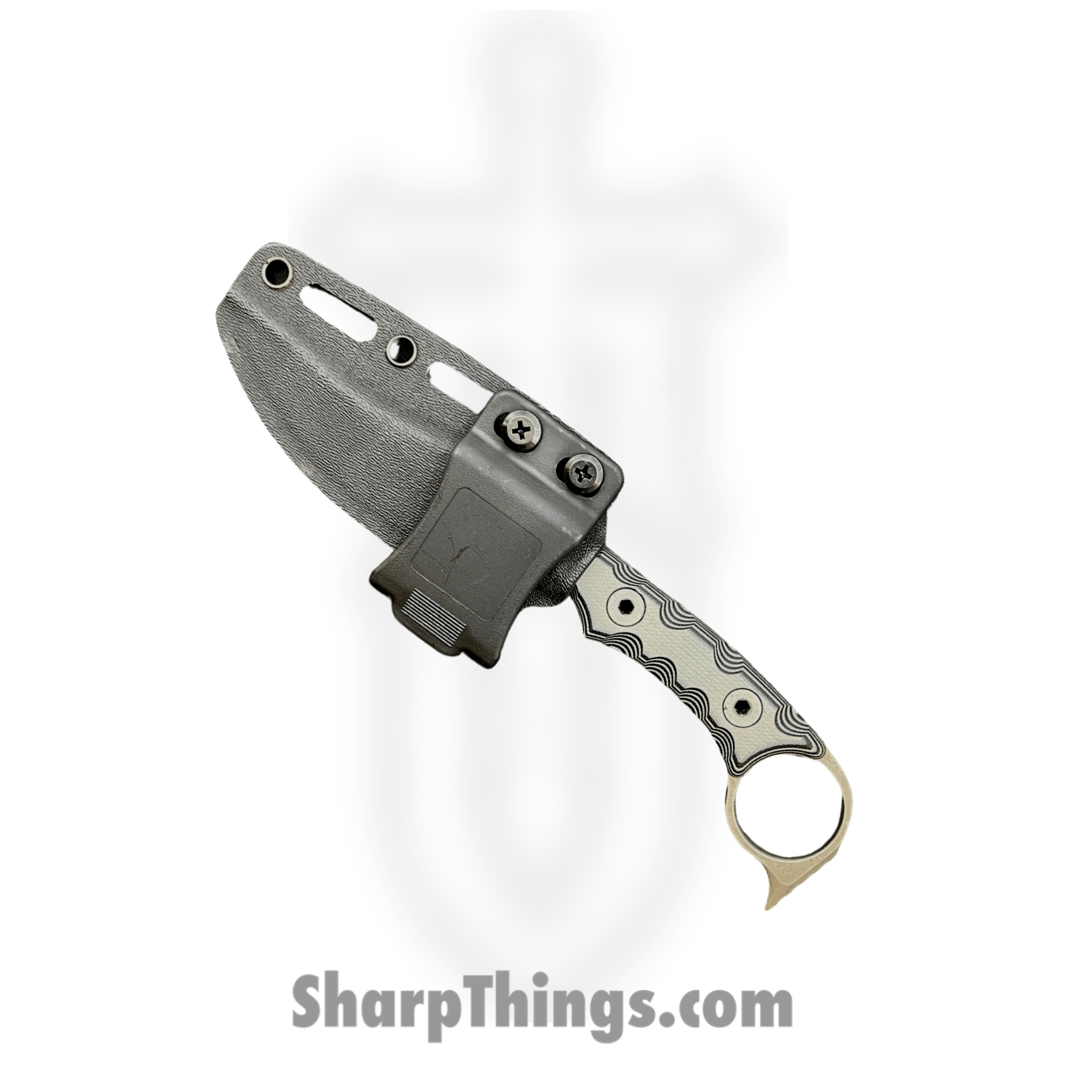 T.Kell Knives - GidV3g10Gun - Gideon V3 - Fixed Blade Knife - Nitro V Coated Trailing Point - G10 - Gunmetal - Image 4