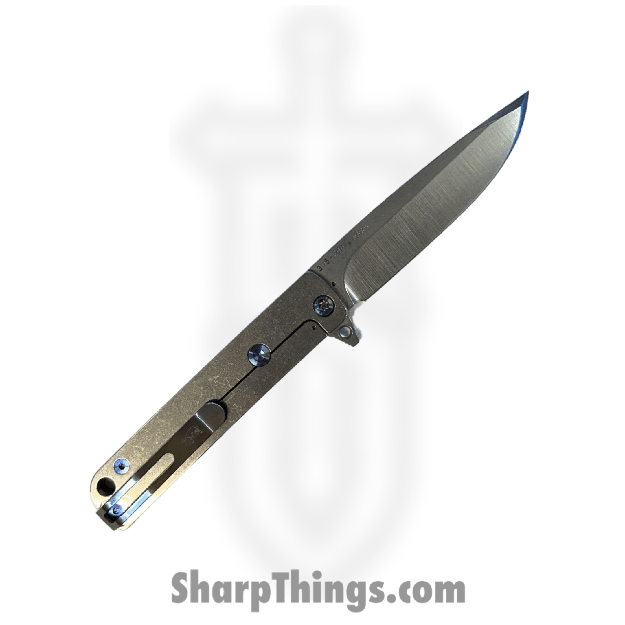 Medford Knife and Tool - 030724F - M-48 - Folding Knife - S45VN Tumbled Drop Point - Aluminum - Red - Image 2