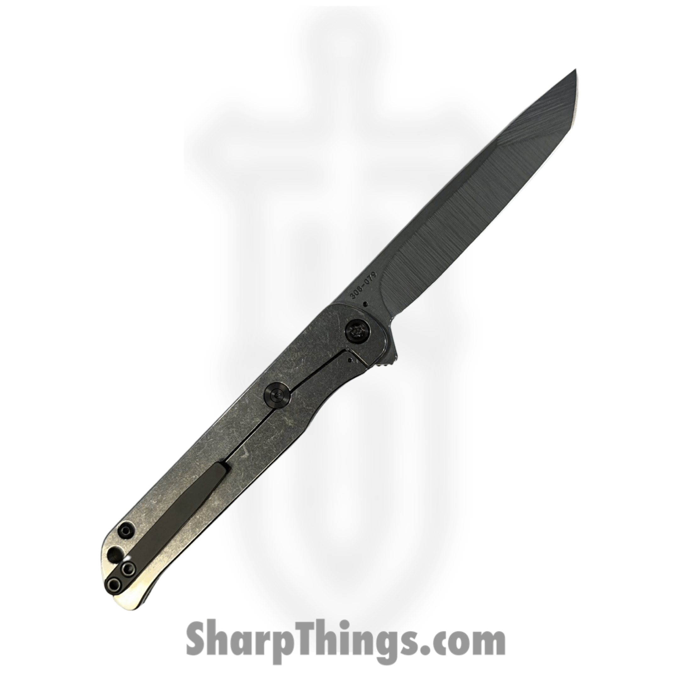 Medford Knife and Tool - 030724H - T-Bone - Folding Knife - S35VN Tumbled Tanto - G10 - Black - Image 2