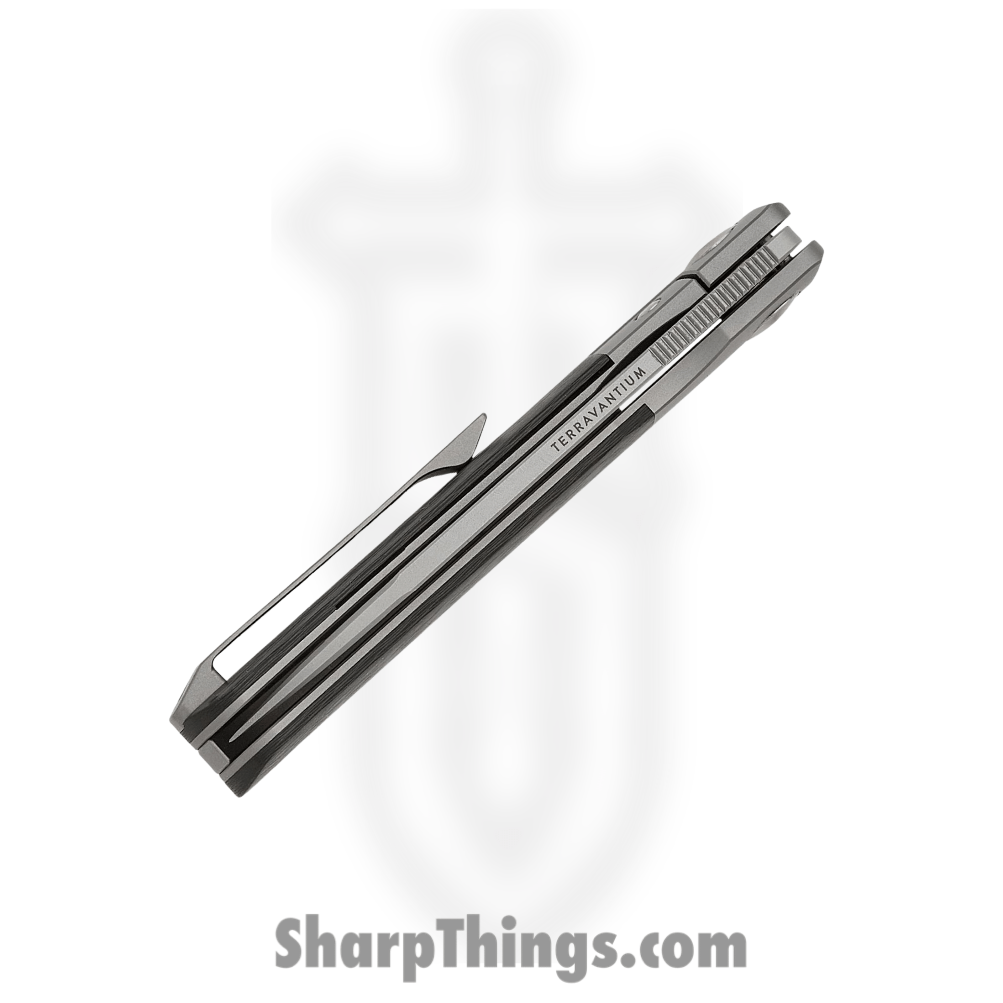 Terrain 365 - 10717 - Otter Flip ATB - Folding Knife - Terravantium™ Dendritic Cobalt Matte Spear Point - Carbon Fiber - Black - Image 5