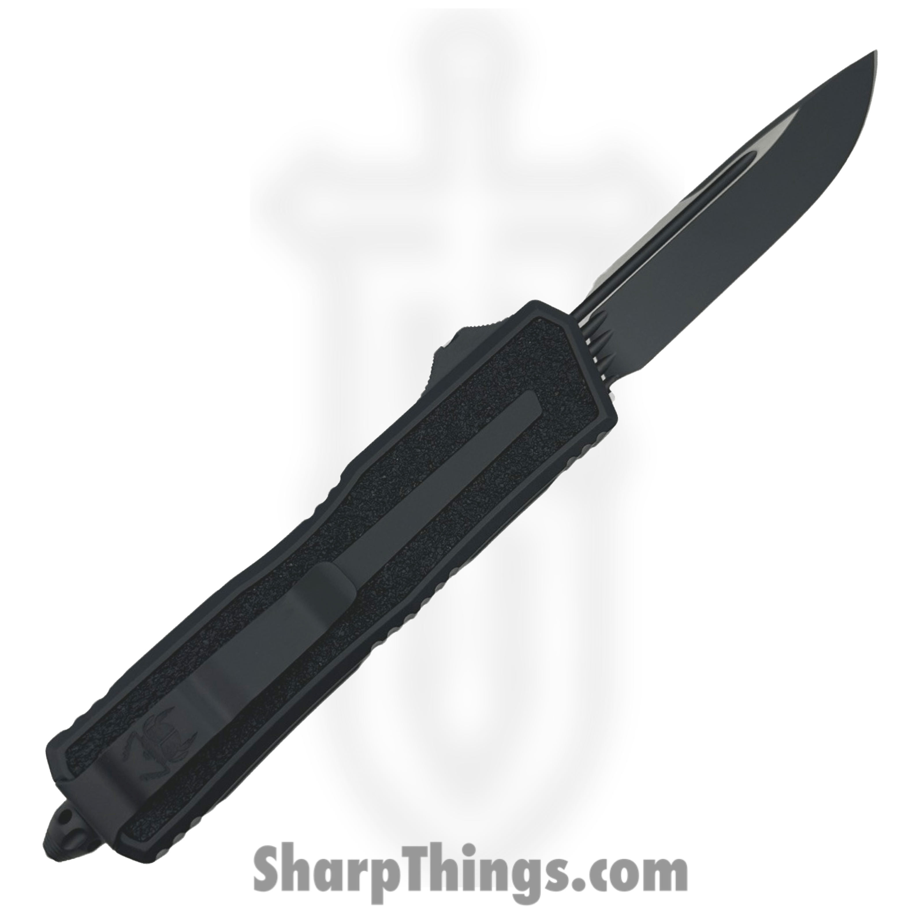 Microtech - 1278-1T - Scarab II GEN III S/E - OTF Auto - M390MK 2 Tone Drop Point - 6061-T6 Aluminum - Black - Image 2