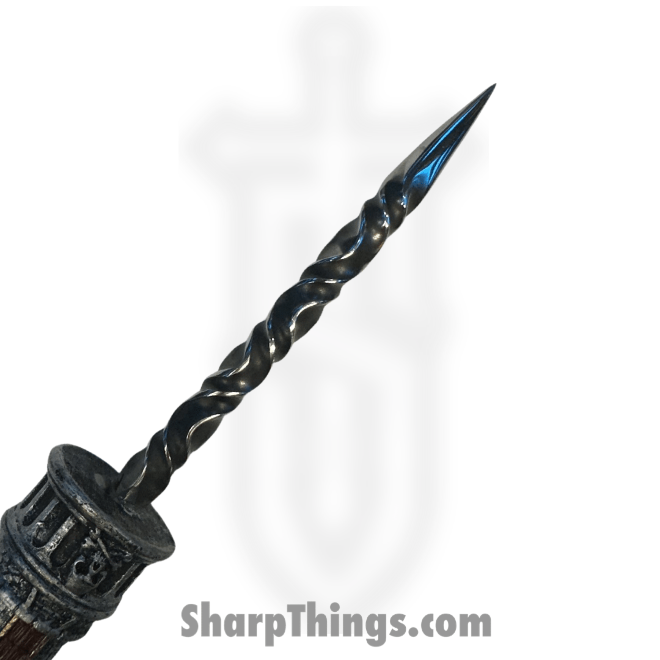 Full Heart Forge - FHF-CHESS-RK - Rook Spike - Fixed Blade Knife - 316 Stainless Satin Spike - Resin - Grey, Brown, Gold - Image 5