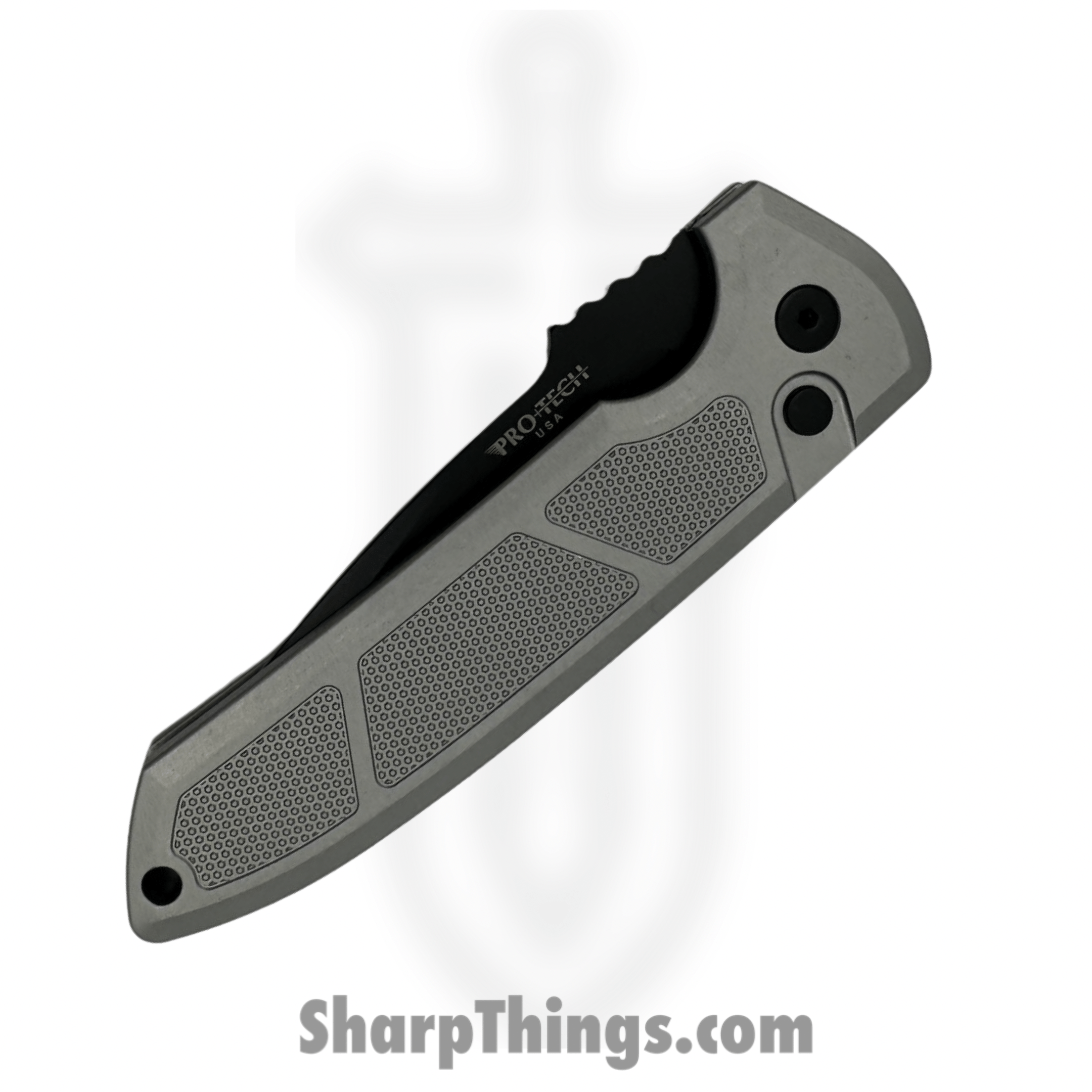 ProTech - LG307-Grey - Rockeye - Automatic Knife - CPM-D2 DLC - 6061-T6 Aluminum - Grey - Image 3