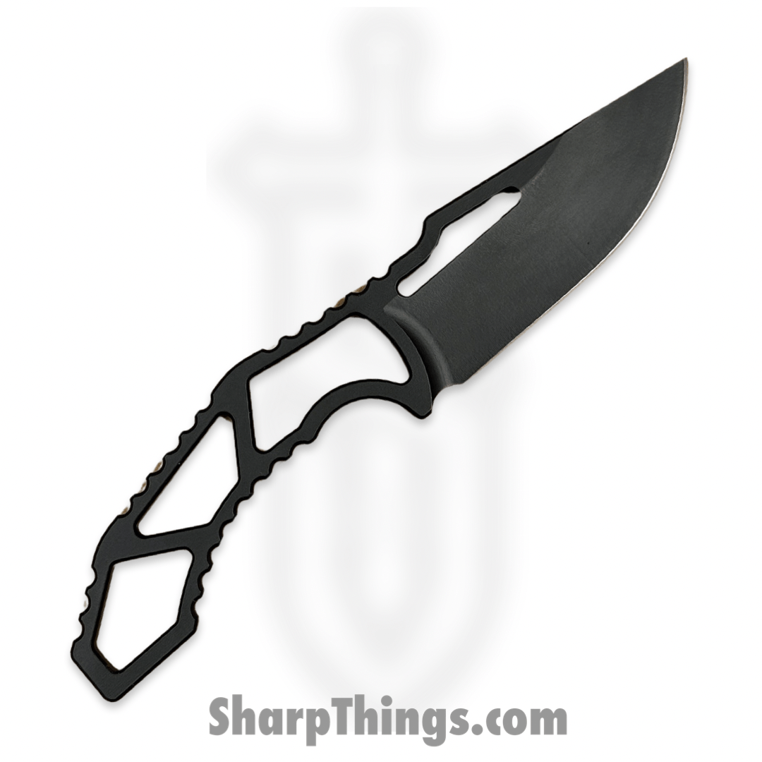 SkyRaider Knives - SRK1-MSTG-DP - Mustang - Fixed Blade Knife - Skeleton - A2 - Coated - Drop Point - Black - Image 2