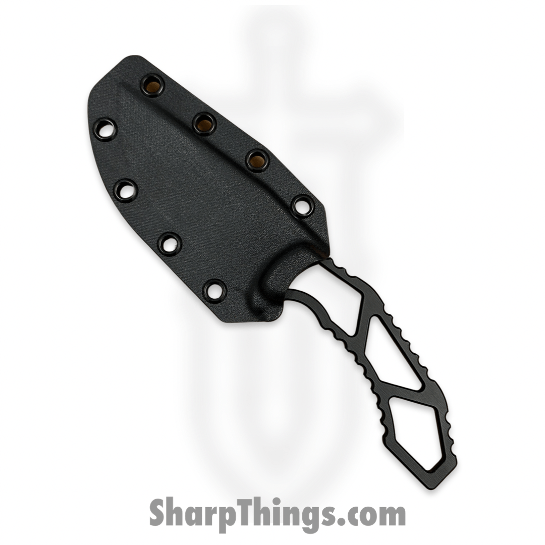 SkyRaider Knives - SRK1-MSTG-DP - Mustang - Fixed Blade Knife - Skeleton - A2 - Coated - Drop Point - Black - Image 6