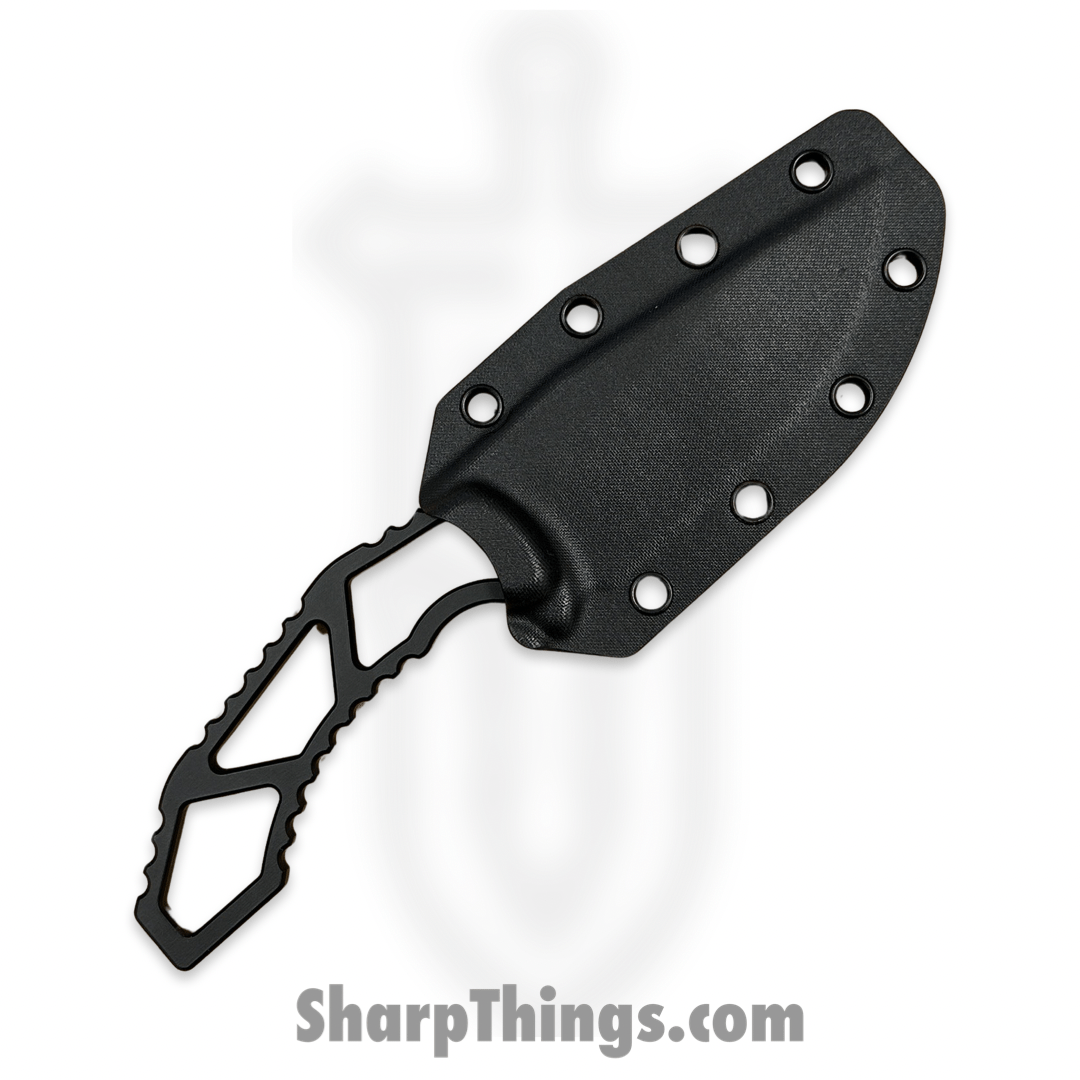 SkyRaider Knives - SRK1-MSTG-DP - Mustang - Fixed Blade Knife - Skeleton - A2 - Coated - Drop Point - Black - Image 5