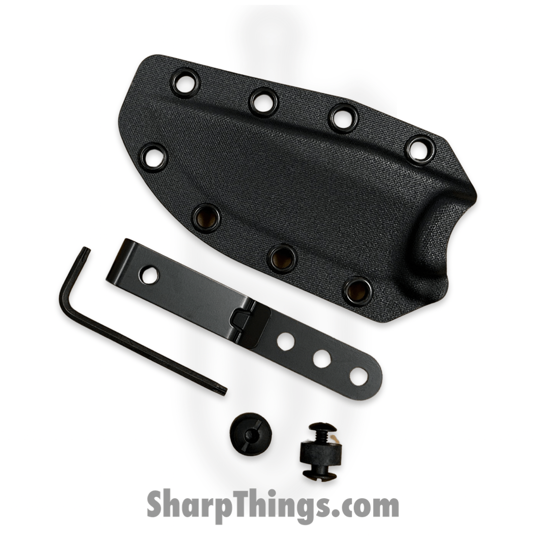 SkyRaider Knives - SRK1-MSTG-DP - Mustang - Fixed Blade Knife - Skeleton - A2 - Coated - Drop Point - Black - Image 4