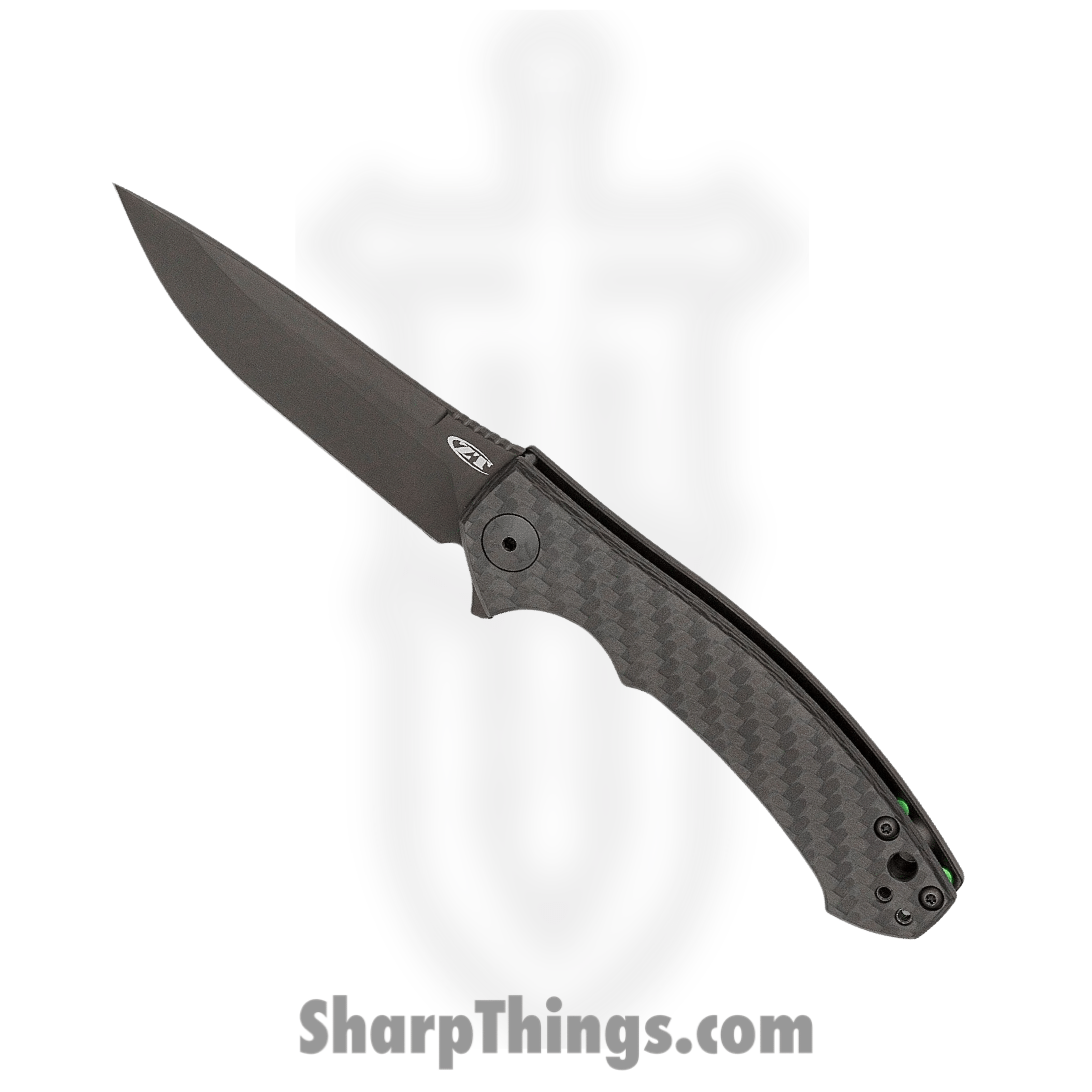 Zero Tolerance - ZT0450CF - Sinkevich - Folding Knife - CPM S35VN DLC Drop Point - Carbon Fiber with Titanium - Black