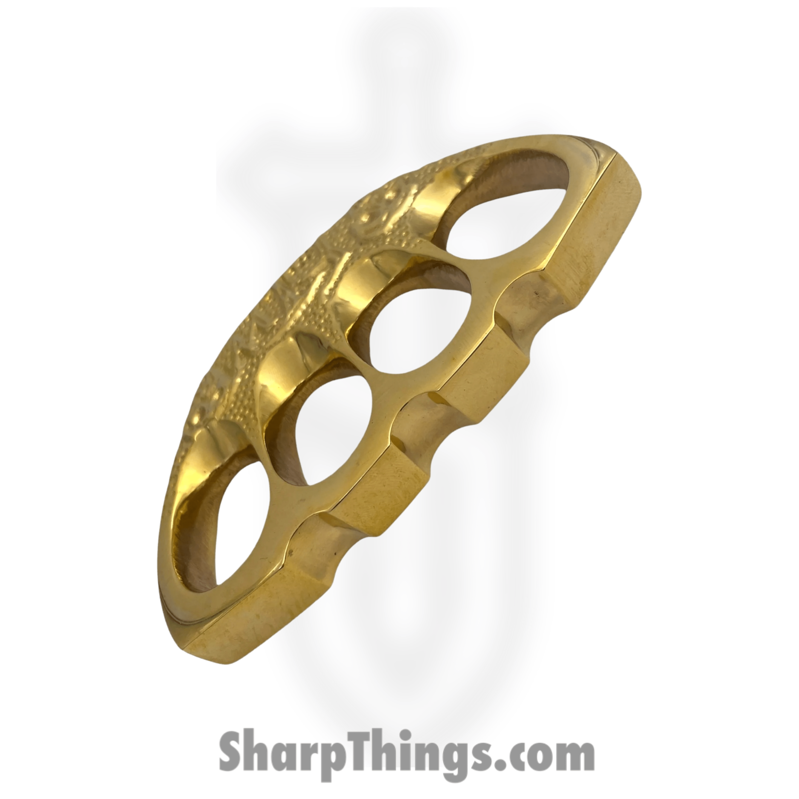 VOC - BR-300-TSK - Real Ammo-Grade Brass Knuckles FT Skull 2 - Gold - Image 3