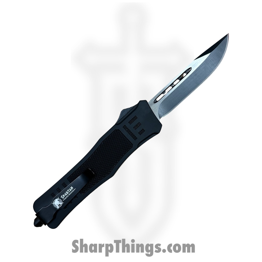 Steel River Knives - SB618DPBK - Midway OTF Auto - 440 2 Tone Drop Point - Black - Image 2