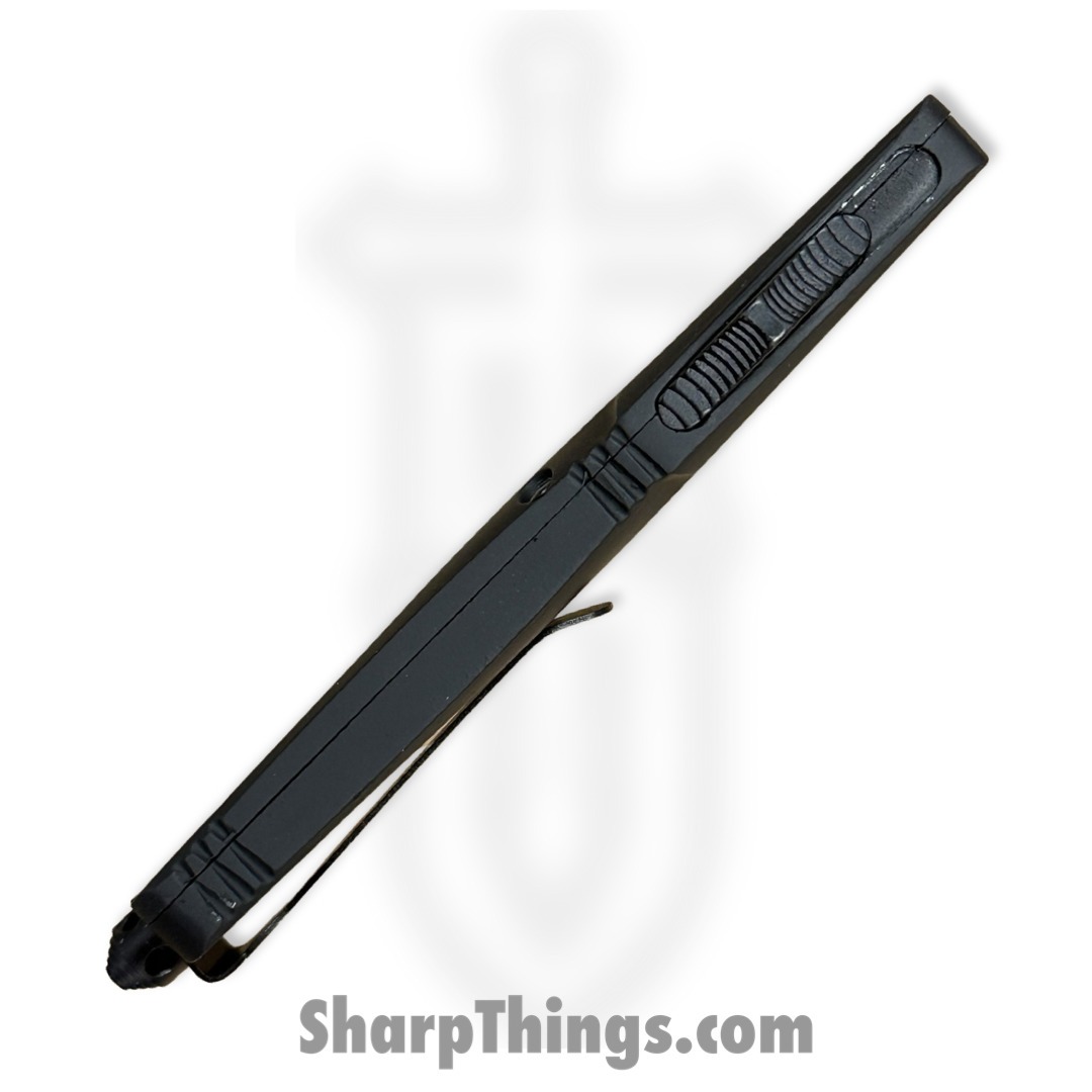 Steel River Knives - SBT17DGSBK - Tyranny OTF Auto - 440 2 Tone Dagger Serrated - Black - Image 6