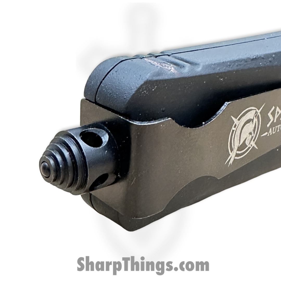 Steel River Knives - SBT17DGSBK - Tyranny OTF Auto - 440 2 Tone Dagger Serrated - Black - Image 7