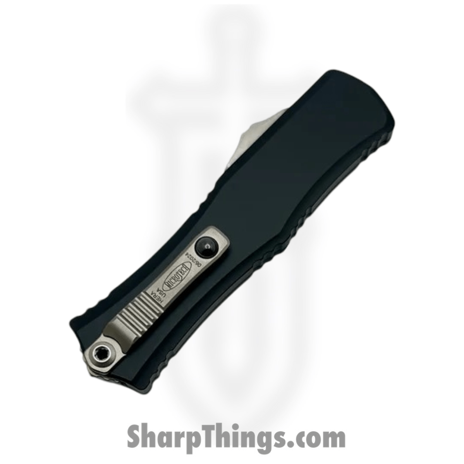 Microtech - 1702M-10 - Mini Hera II - OTF Auto - M390MK Stonewash Dagger - 6061-T6 Aluminum - Black - Image 4