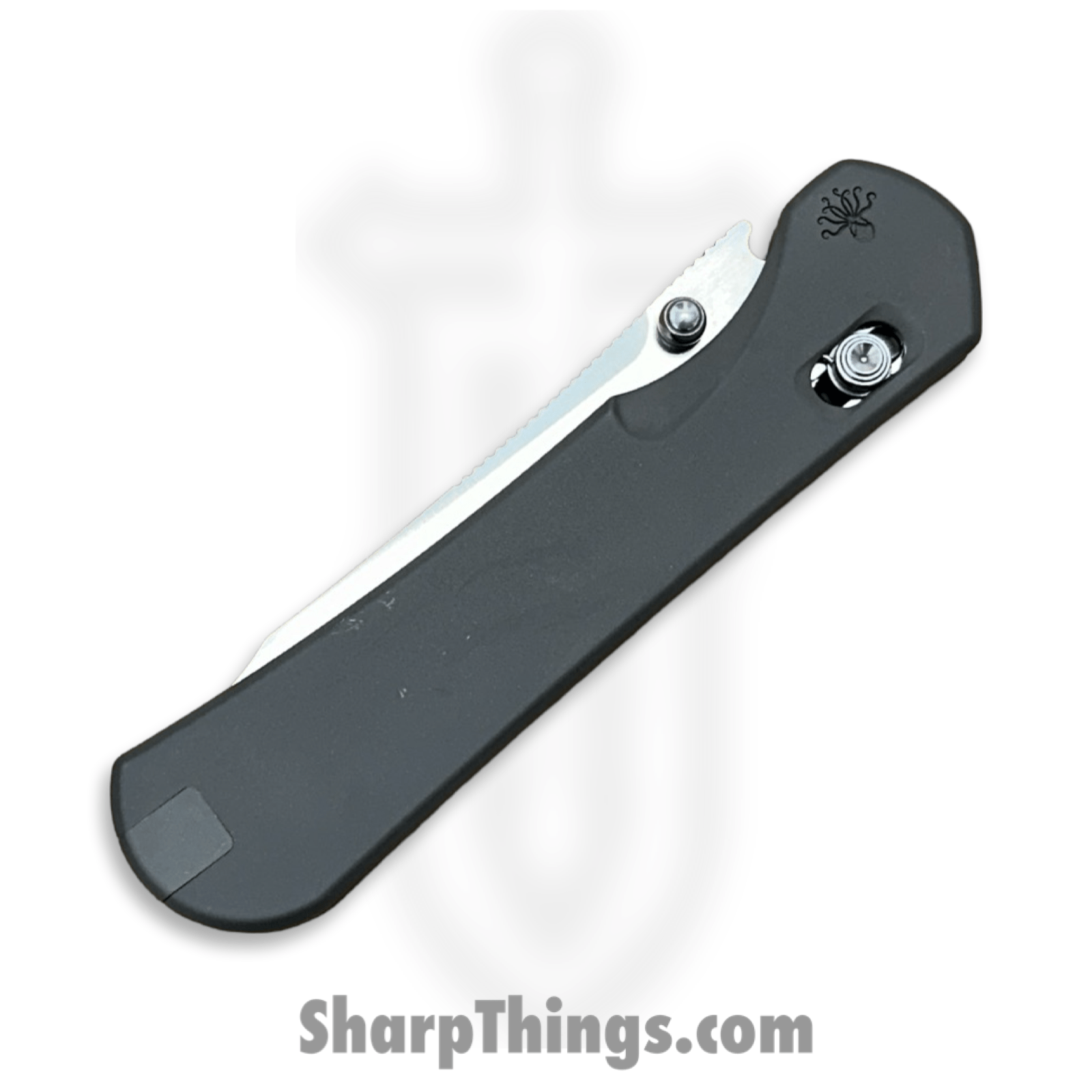 Piratech - PIKRAKFE - The Kraken Bar Lock - Folding Knife - S90V Satin Sheepsfoot - Blasted Titanium Mag Snap Scales - Gray - Image 6