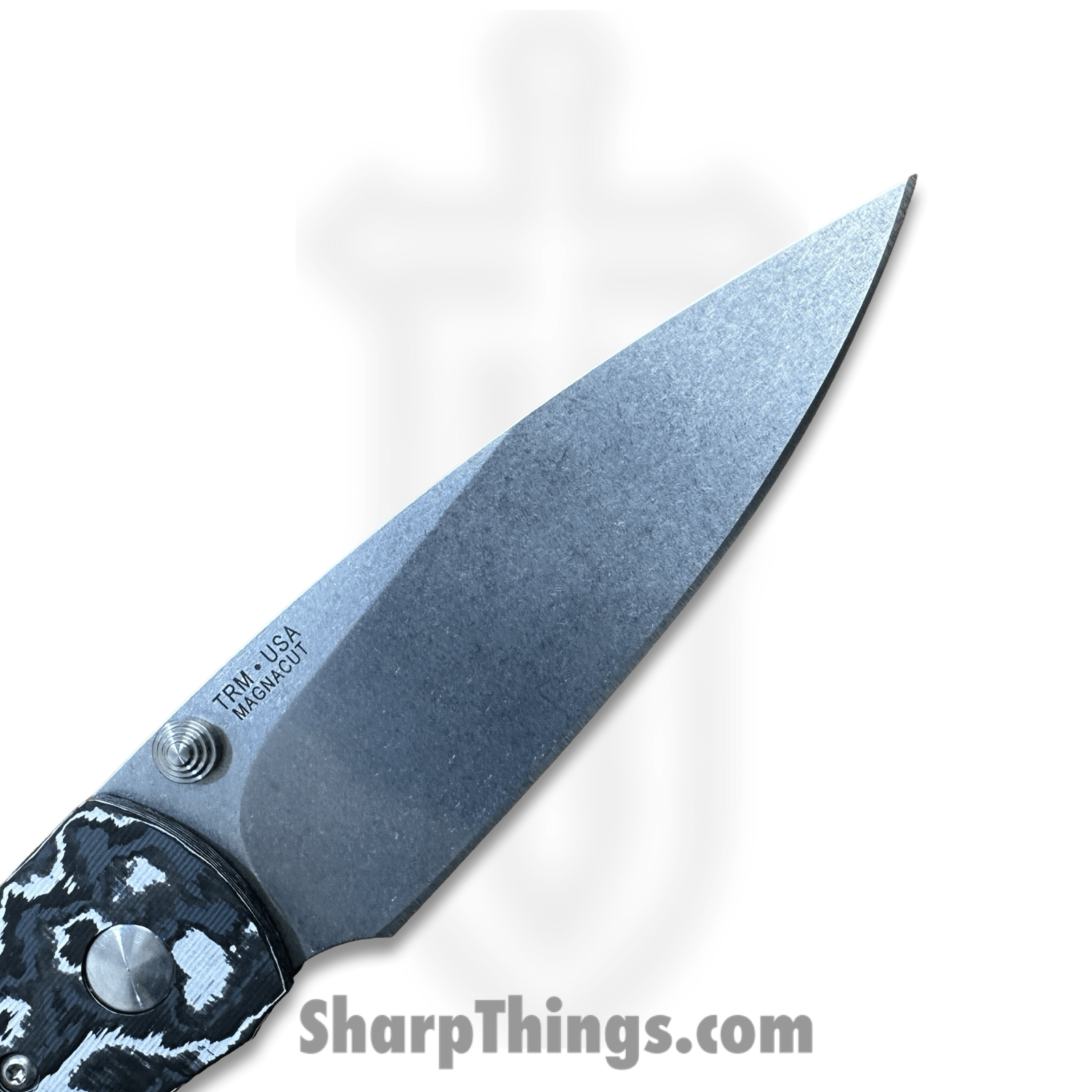 TRM - ATMSWWS-08 - Atom - Folding Knife - Fat Carbon Fiber - Stonewash MagnaCut D/P - White Storm - Image 5