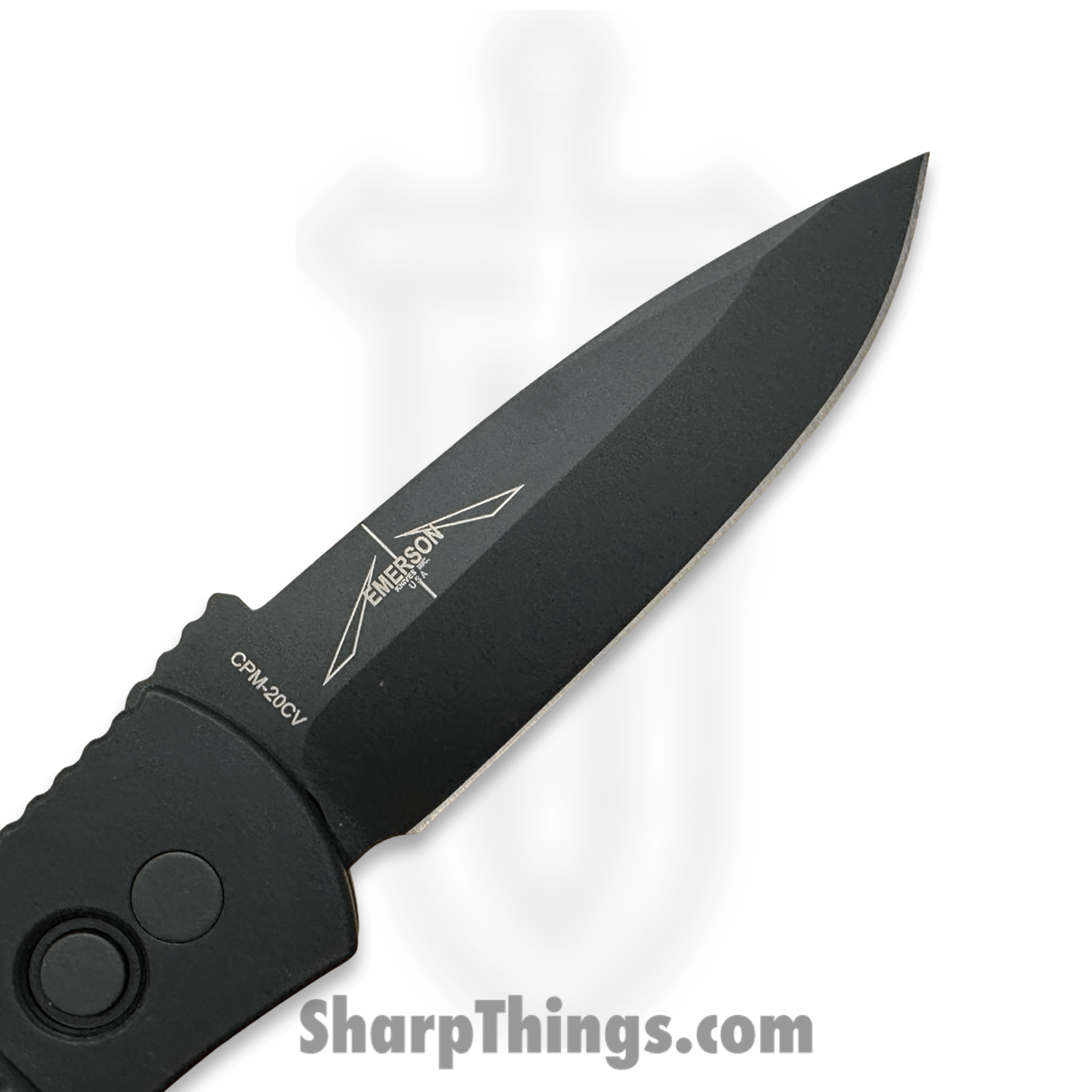 ProTech - 2024ATC7LH - Left Hand Emerson CQC7 - Automatic Knife - CPM-20CV DLC Spear Point - Jig Textured Aluminum - Black - Image 8