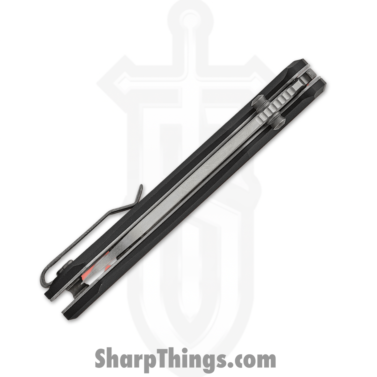 Tactile Knife Co. - 20-CP-MC01-ALAB - Chupacabra - Folding Knife - CPM MagnaCut Tumbled Sheepsfoot - 7075-T6 Aluminum - Black - Image 3