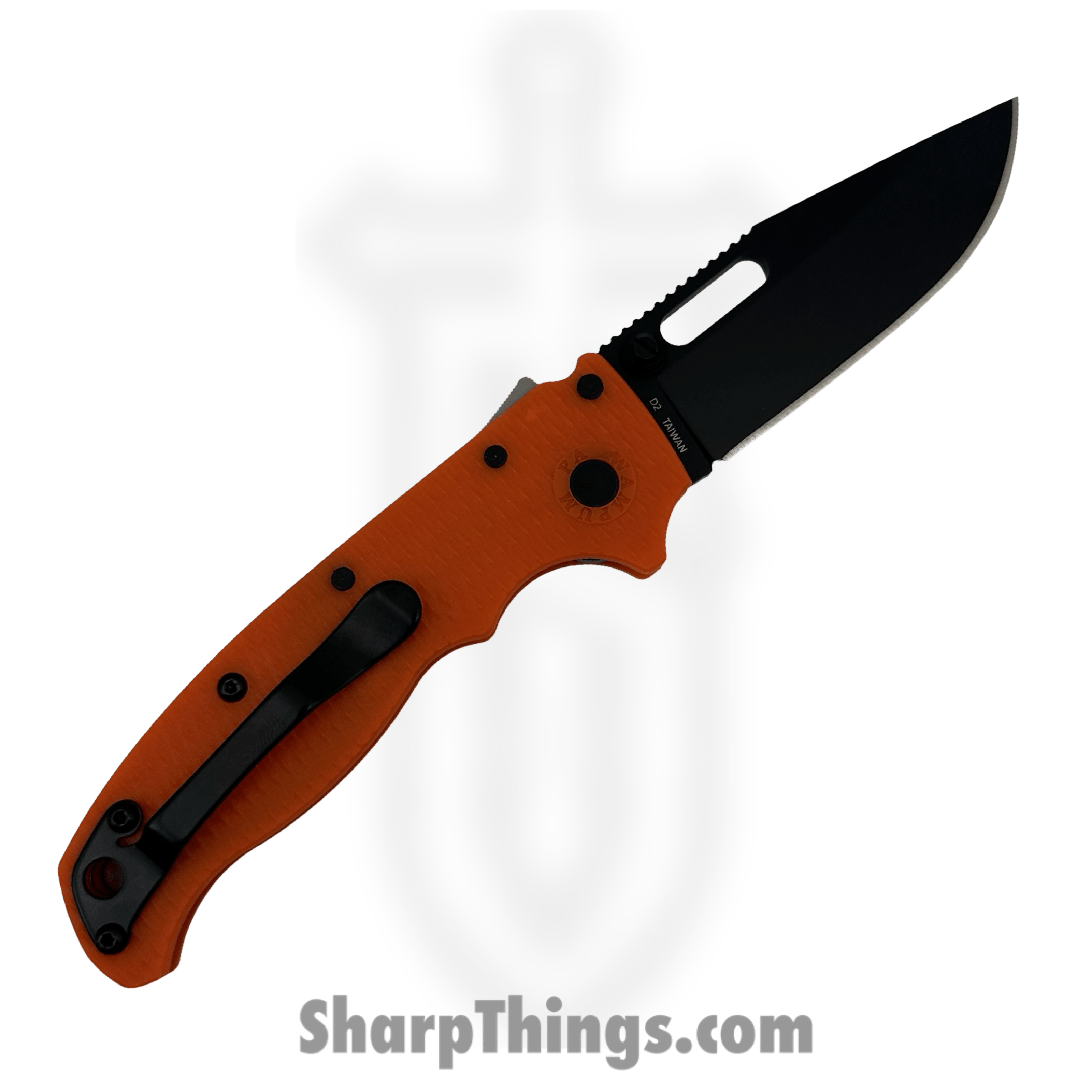 Demko Knives - DEMAD205F16B - AD 20.5 Shark-Lock - Folding Knife - D2 Coated Clip Point - G10 - Orange - Image 2