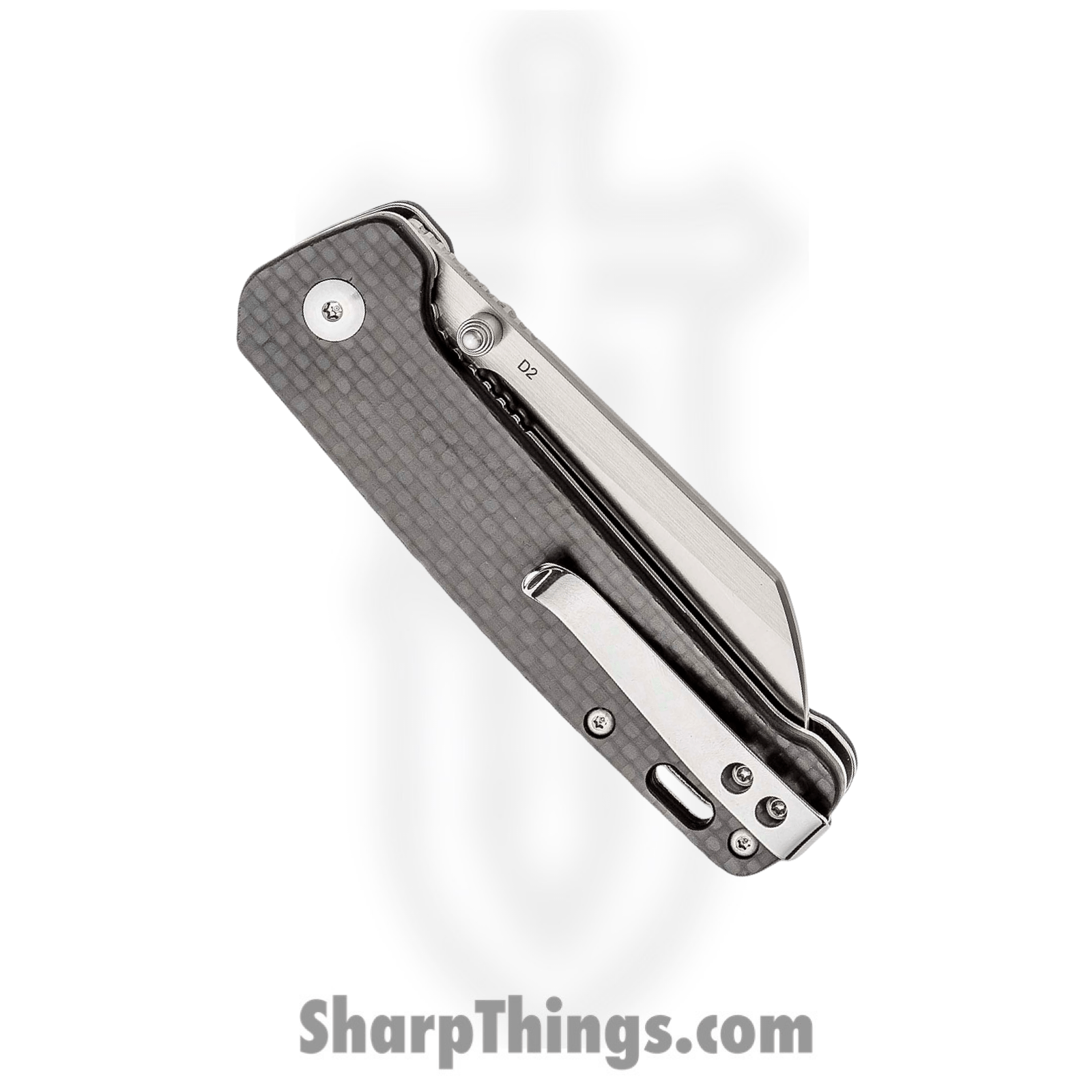 QSP - QS130E - Penguin - Folding Knife - D2 Tumbled Sheepsfoot - G10 - Carbon Fiber - Image 3