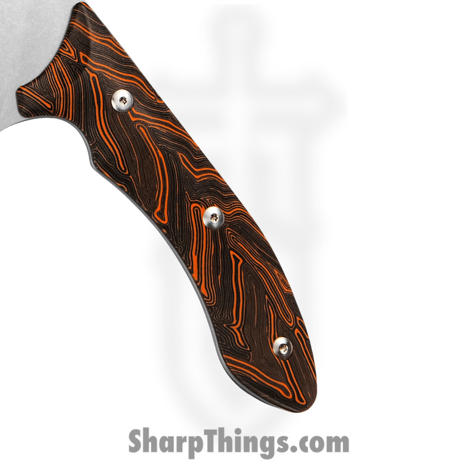 Xin Cutlery - XC144 - Tactical Style Chef's Knife - Fixed Blade Knife - Alloy Steel Stonewash - G10 - Black Orange - Image 3