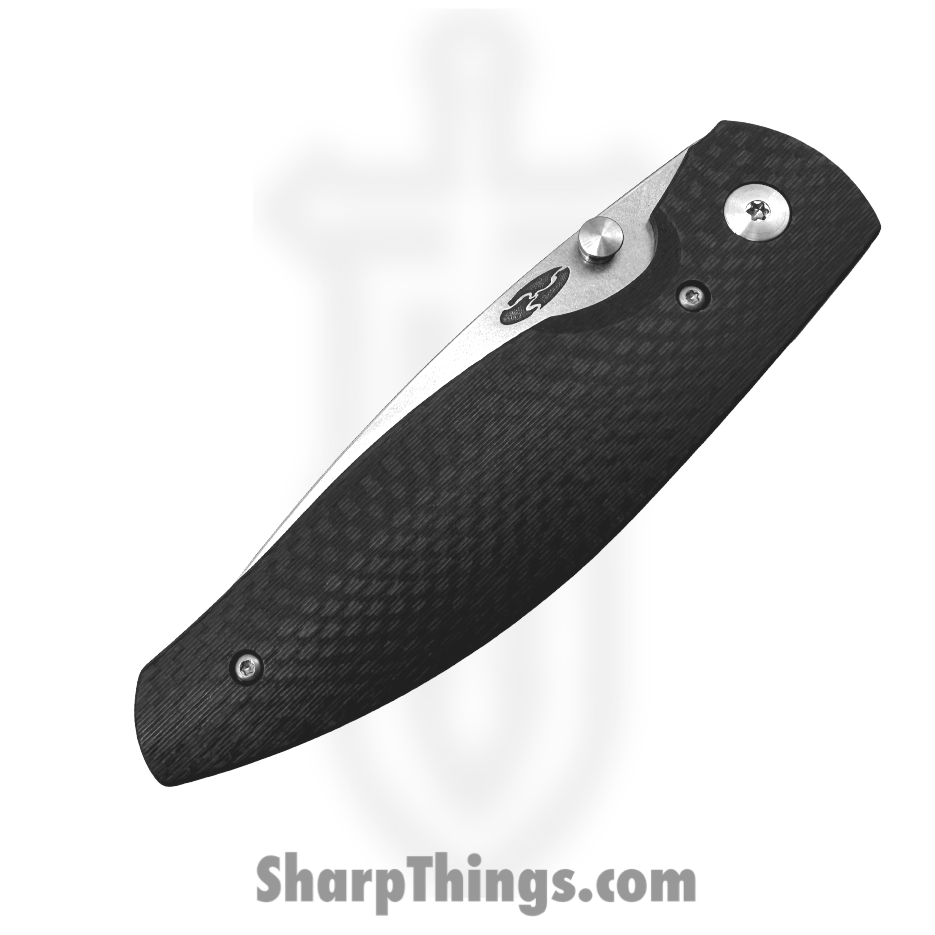 TRM - Atom-MC-3D-CF - Atom Linerlock - Folding Knife - CPM MagnaCut Stonewash Drop Point - 3D Carbon Fiber - Black - Image 4