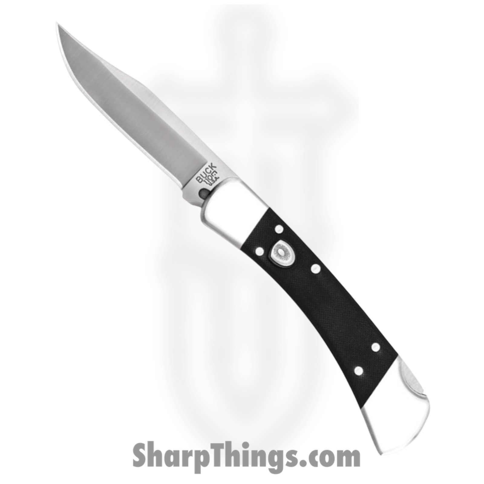 Buck - BU110BKSA-B - Auto Elite 110 - Automatic Knife - CPM S30V Satin Clip Point - G10 - Black