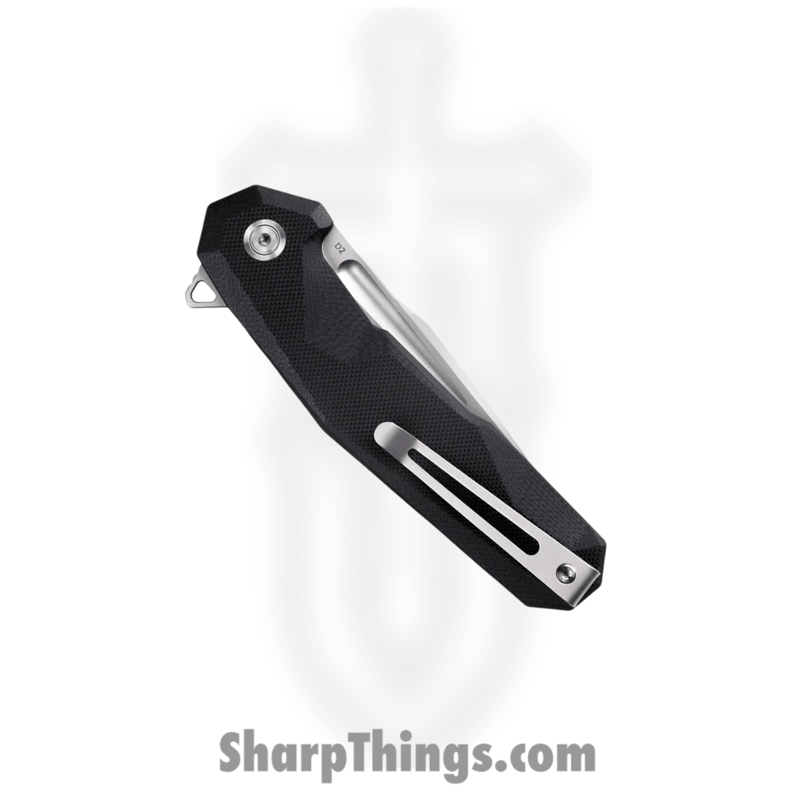 Kubey - KUB237A - Carve - Folding Knife - D2 Blasted Tanto - G10 - Black - Image 4