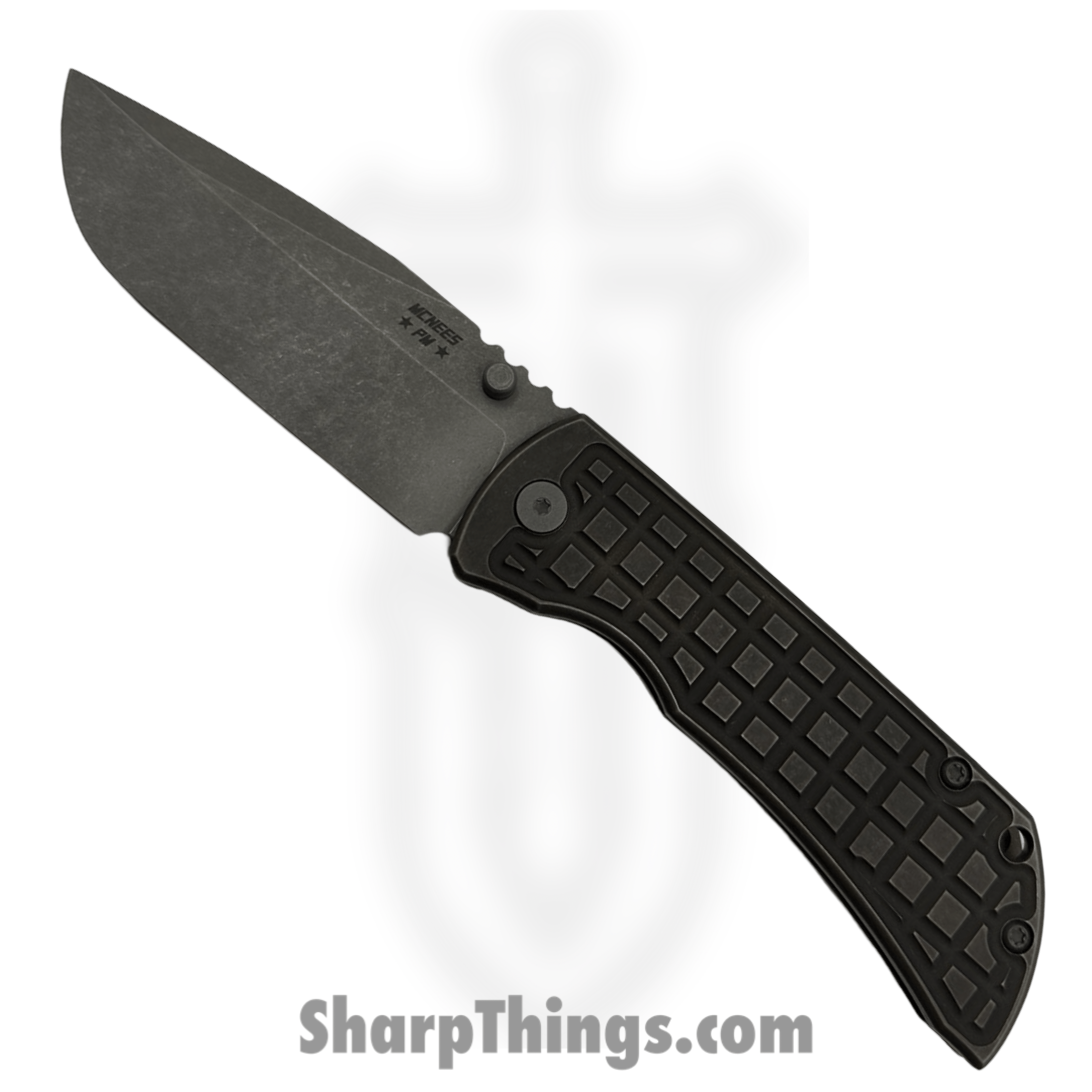 McNees - MAC2-35-AT-BZ-FG - Mac 3.5 - Folding Knife - CPM MagnaCut Stonewash Spear Point - Frag Titanium - Atomic Bronze