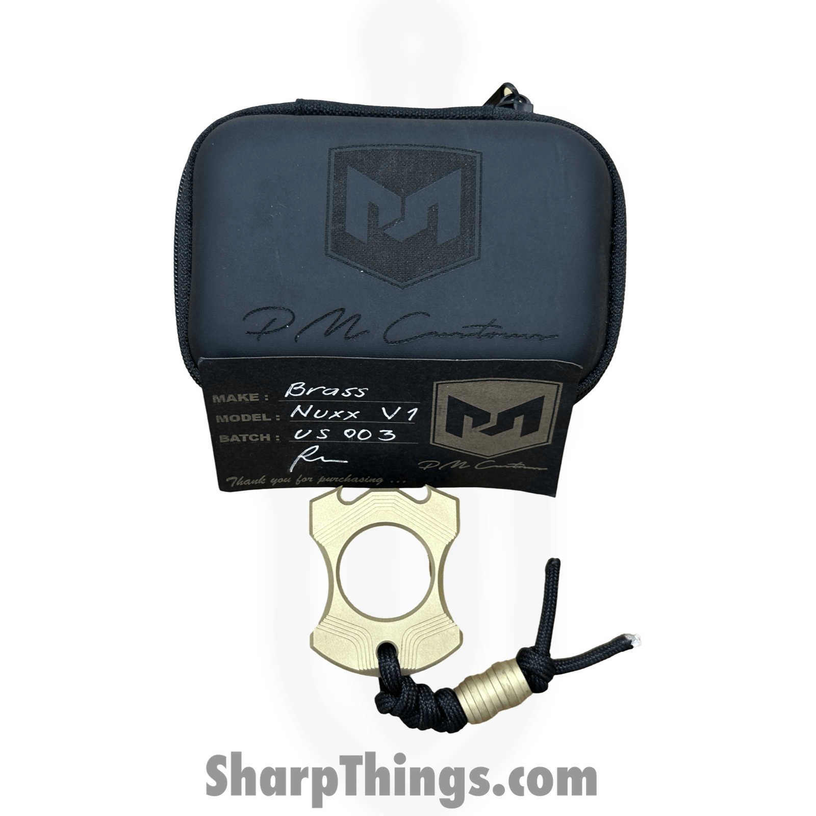 PM Customs - PMCNUXX1 - Nuxx v1 - 125g - One Finger Knuck - Brass - Natural - Image 7