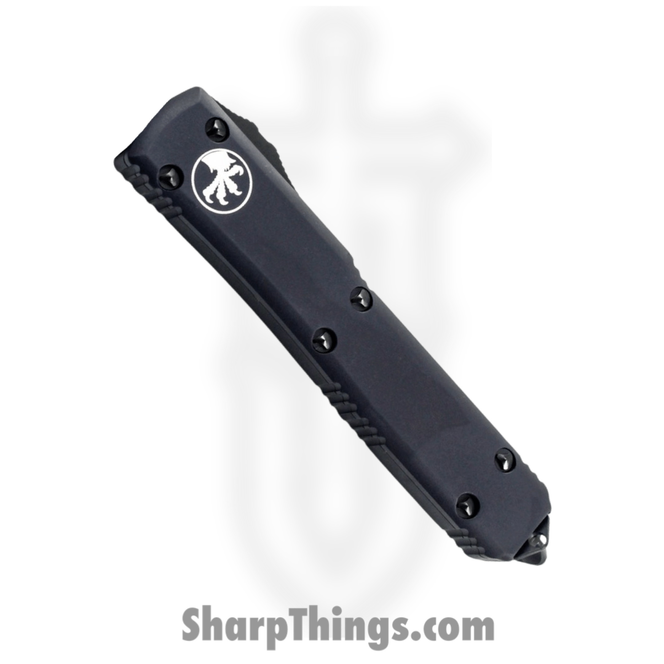 Microtech - 122-1T - Ultratech Tactical - OTF Auto - Black Dagger - 6061-T6 Aluminum - Black - Image 6