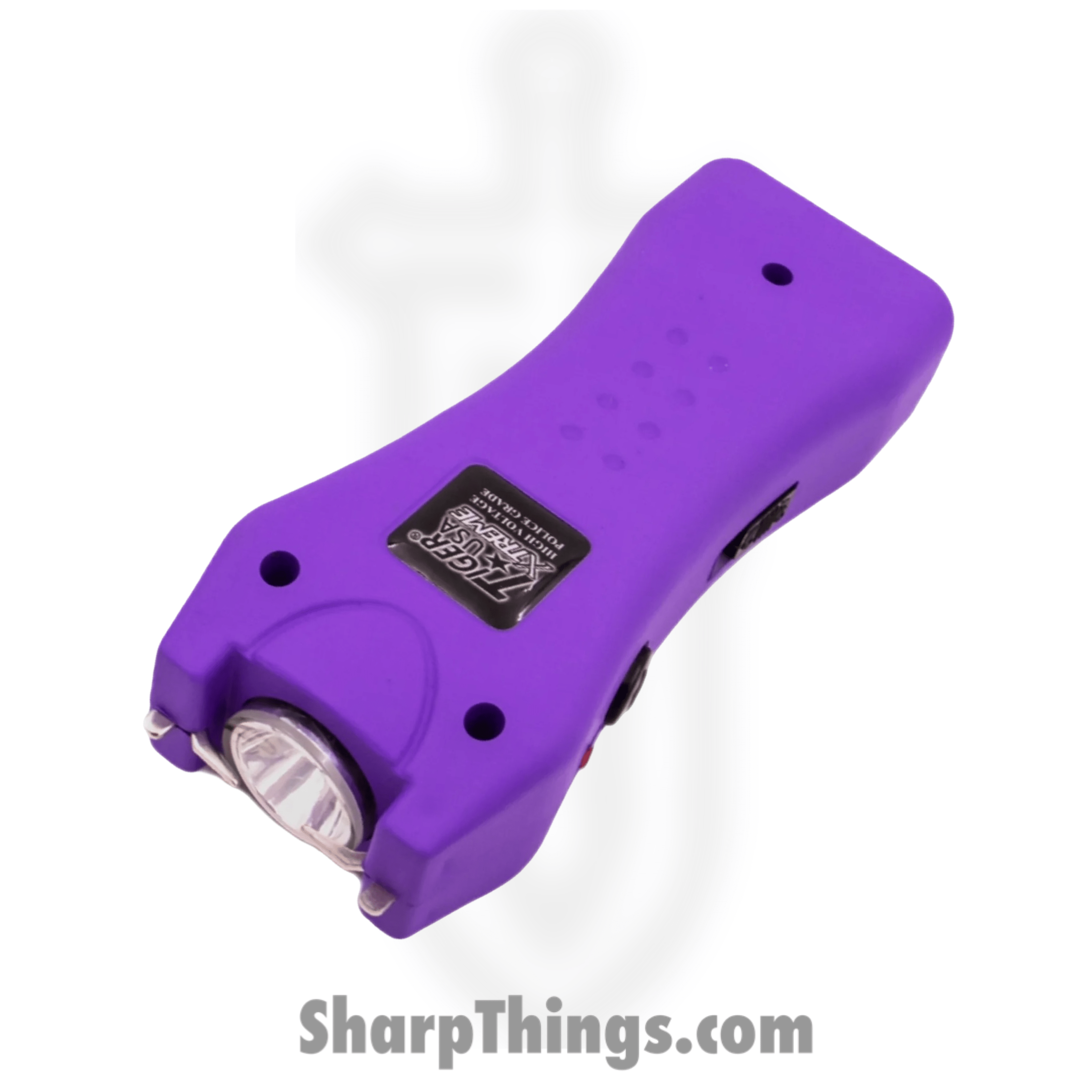 Tiger USA - TD-618-PP - 125 Million Mighty Warrior Stun Gun with 200 Lumens Flashlight - Plastic - Purple - Image 4