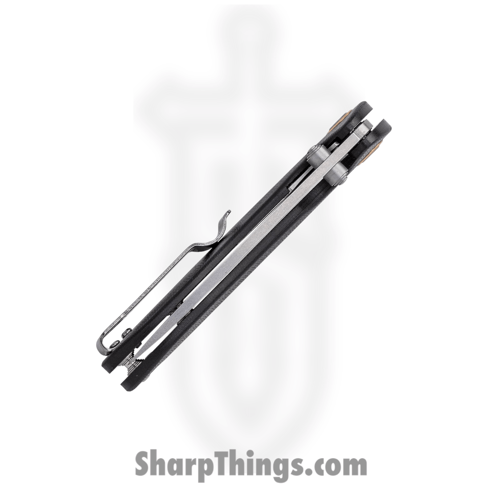 CJRB - J1912SBKC - Small Feldspar - Folding Knife - D2 Stonewash Drop Point - G10 - Black - Image 4