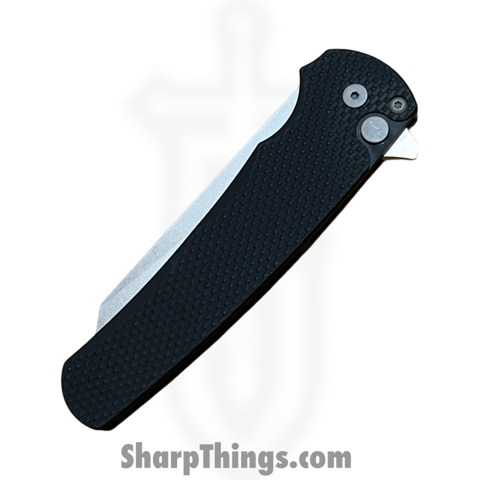 ProTech - 5405 - Malibu - Folding Knife - CPM MagnaCut Stonewash Reverse Tanto - Textured Aluminum - Black - Image 5