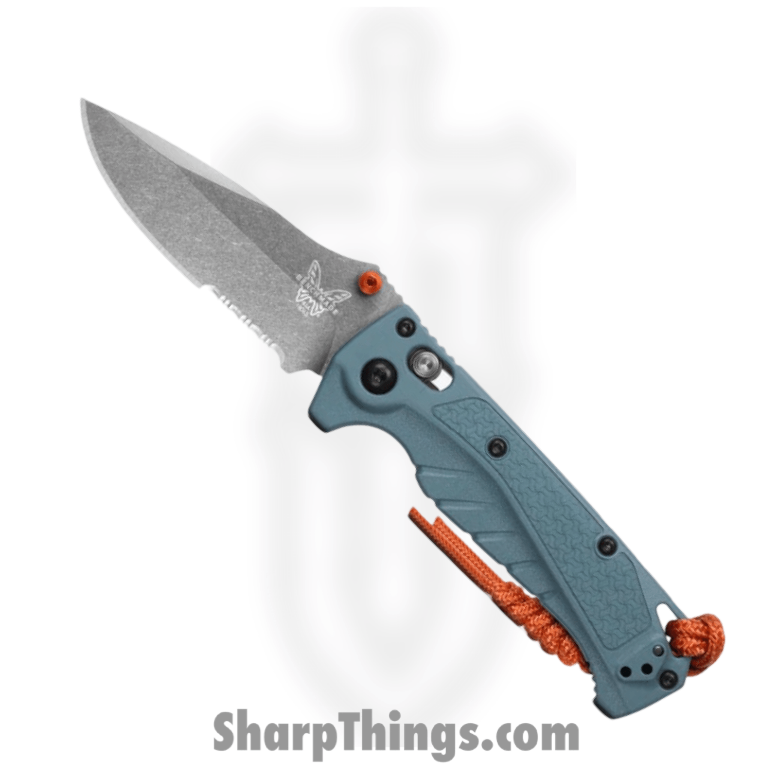Benchmade - 18065S - Mini Adira - Folding Knife - CPM MagnaCut Stonewash Drop Point P/S - Grivory - Depth Blue