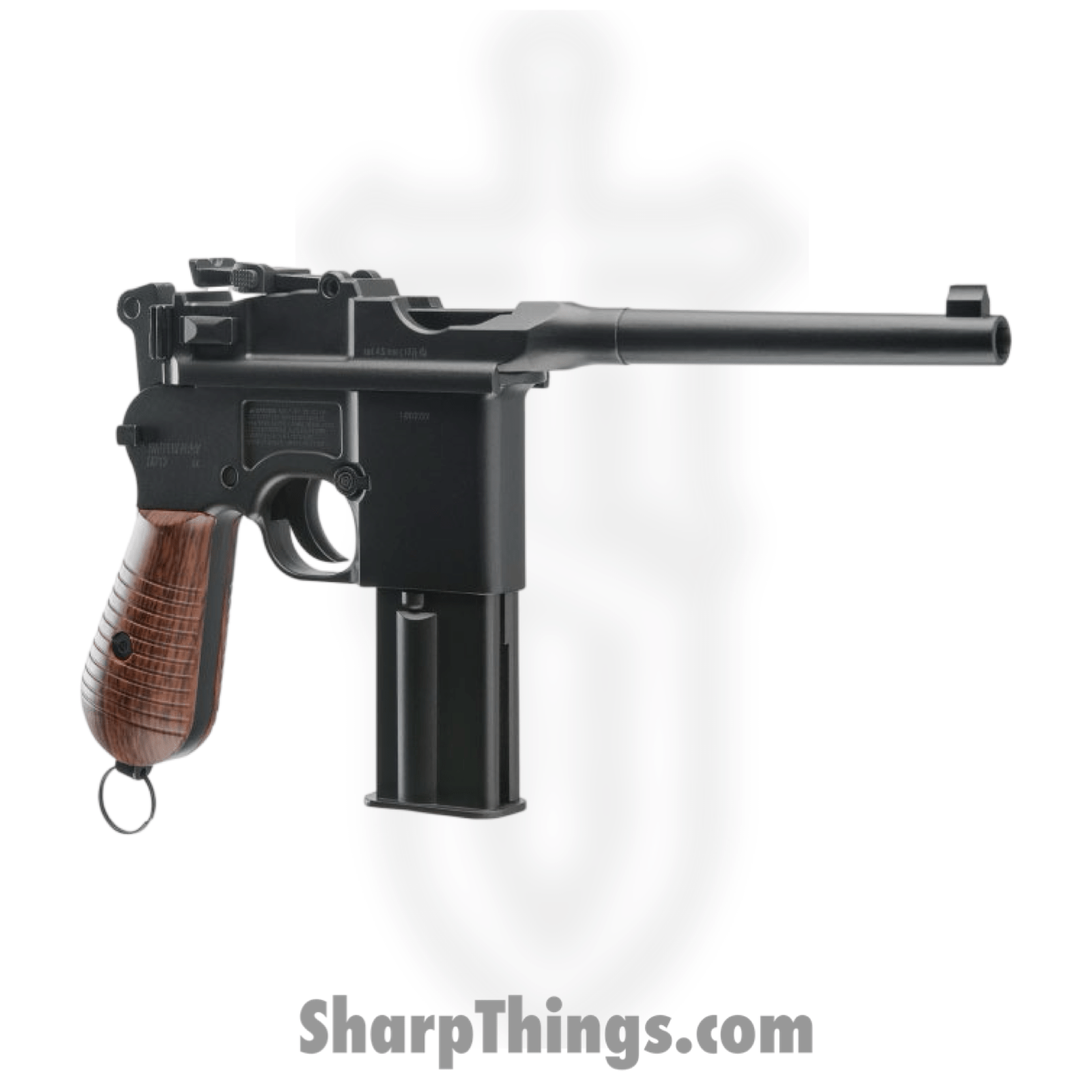 Umarex - 2251807 - Legends M712 Broomhandle - .177 Full Auto Co2 BB - Metal - Black - Image 4