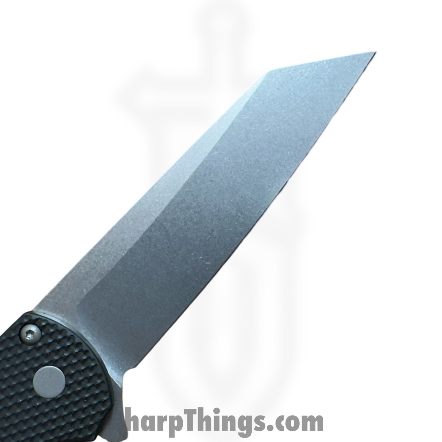 ProTech - 5405 - Malibu - Folding Knife - CPM MagnaCut Stonewash Reverse Tanto - Textured Aluminum - Black - Image 6