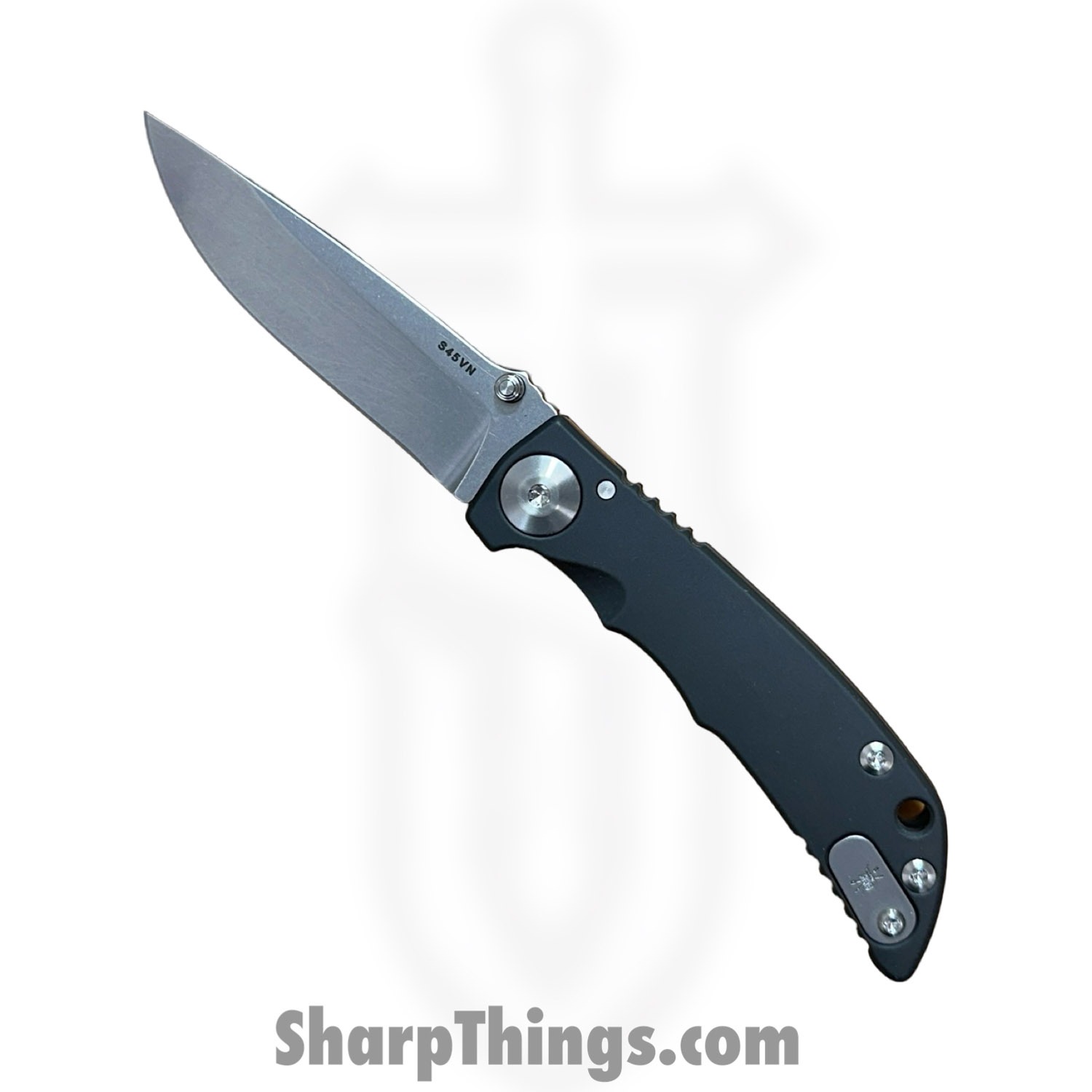Spartan Blades - SF10CUSPVD - Harsey Folder 3.25 - Folding Knife - CPM S45VN Stonewash Drop Point - Titanium - Black