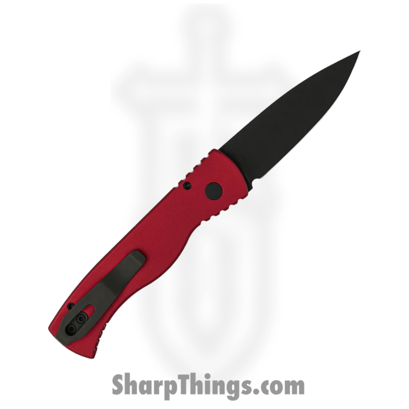 ProTech - T203-Red - Tactical Response 2 - Automatic Knife - CPM MagnaCut Coated Drop Point - Aluminum - Red - Image 2