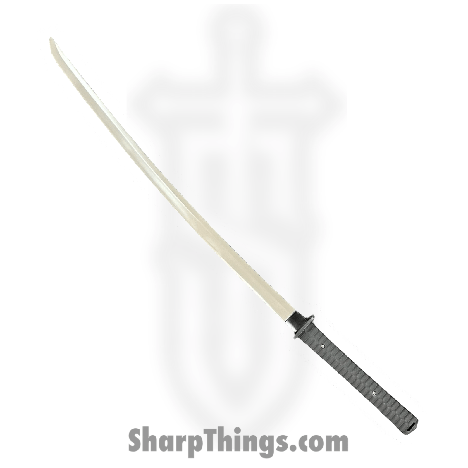 SBC - TACKAT0125 - Star Commander Tactical - Fixed Blade Knife - 1095 HC Satin Katana - Kydex - Black