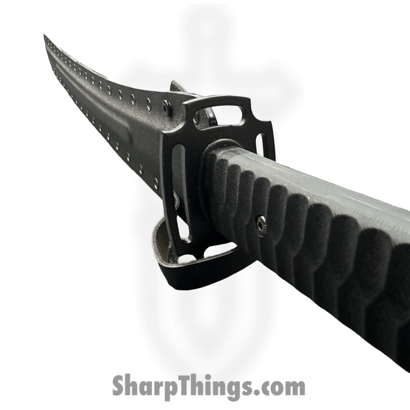 SBC - TACKAT0125 - Star Commander Tactical - Fixed Blade Knife - 1095 HC Satin Katana - Kydex - Black - Image 5