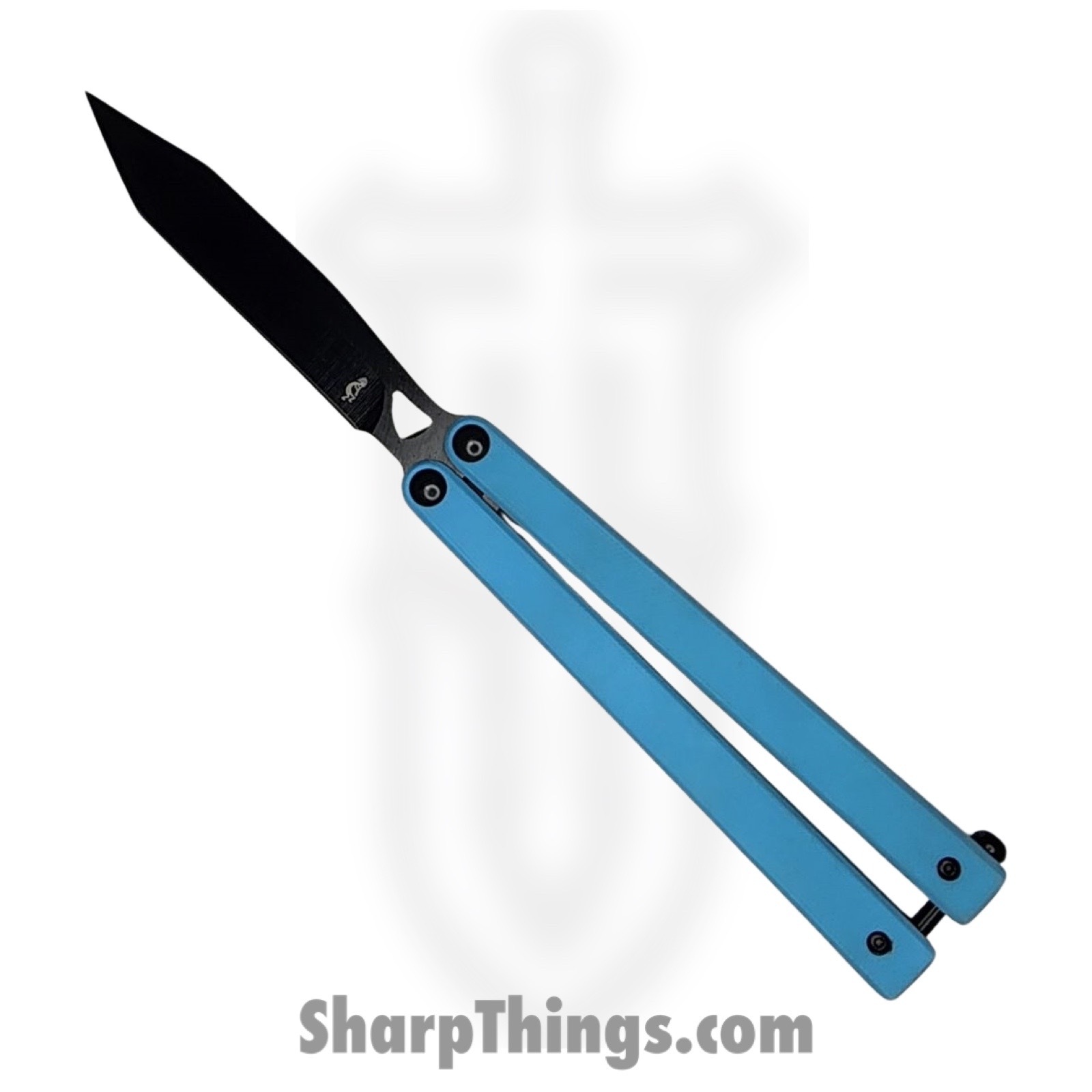 VOC - BK149 - Butterfly Knife - Balisong - 440 SS Coated Tanto - G10 - Blue