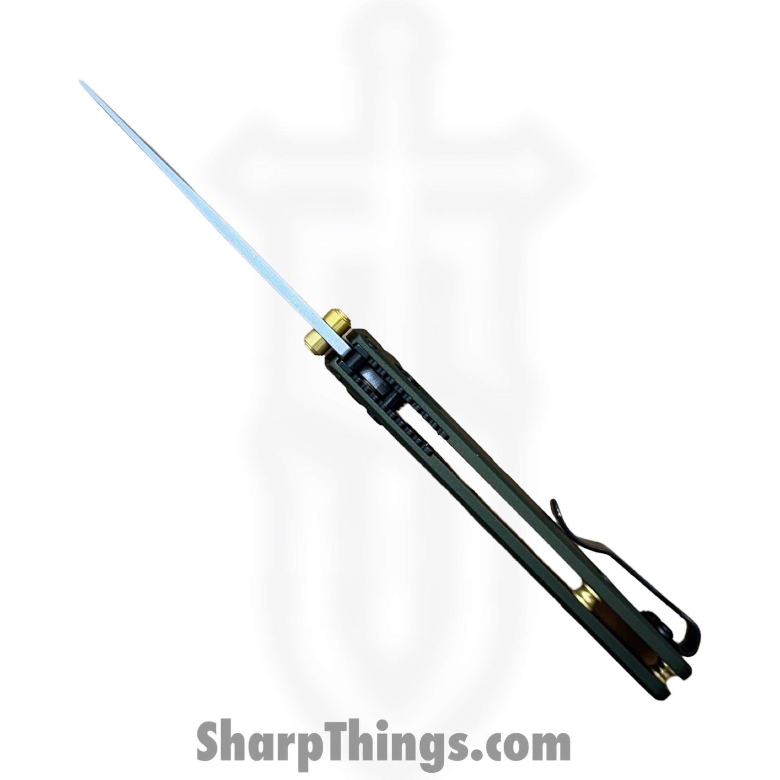 Benchmade - 533SL-10 - Seasonal Mini Bugout - Folding Knife - CPM S90V Coated Drop Point - Aluminum - Woodland Green - Image 8