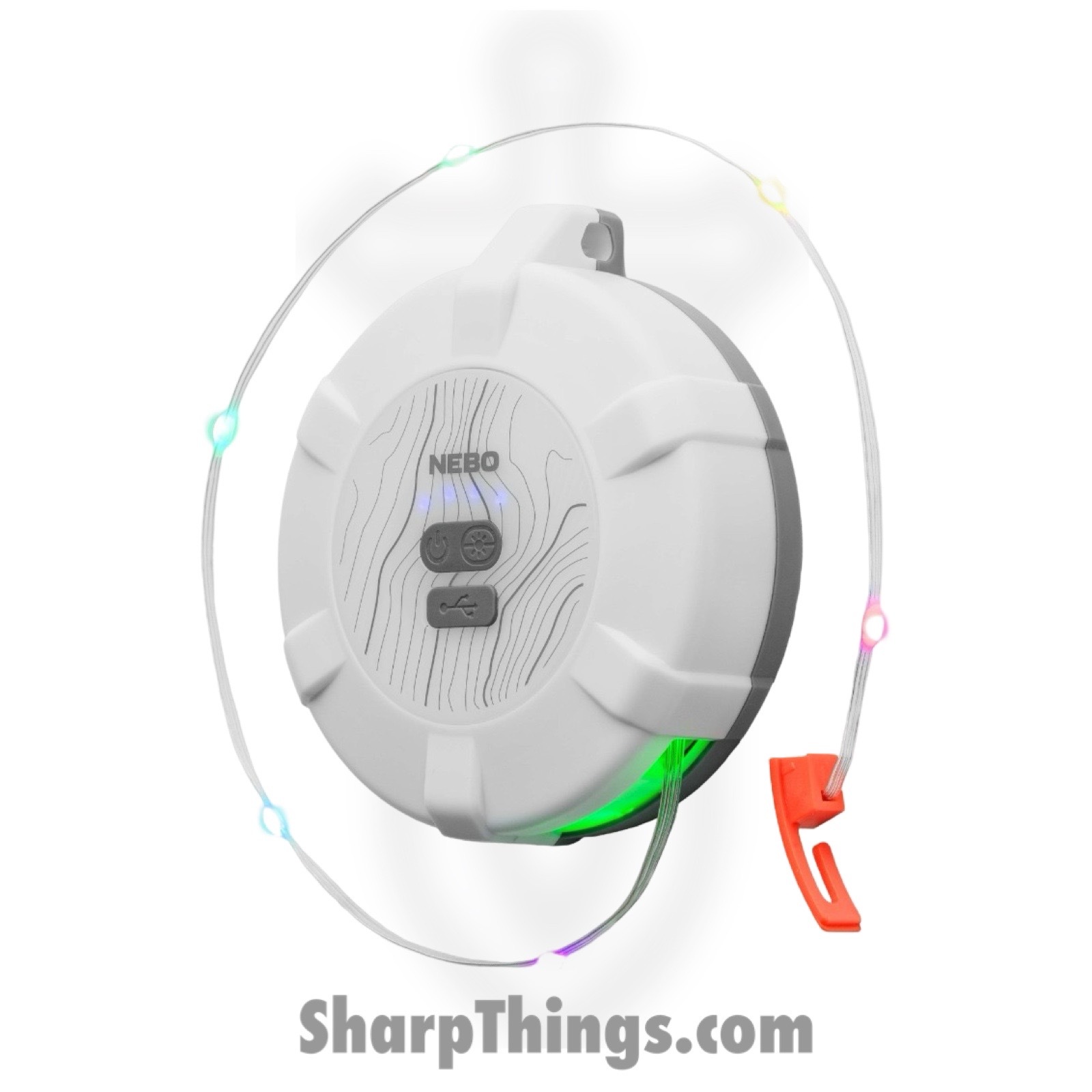 Nebo - NEB-LTN-0011 - Luna 400 Lantern and String Light - ABS Polycarbonate - White