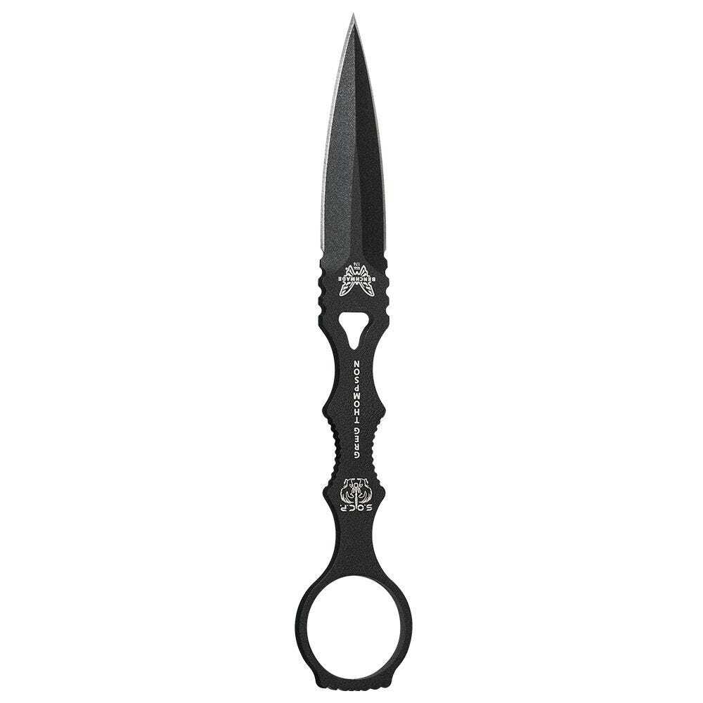 Benchmade - 176BK - SOCP - Fixed Blade Knife - 440C SS Coated Dagger - Skeletonized - Black - Image 15