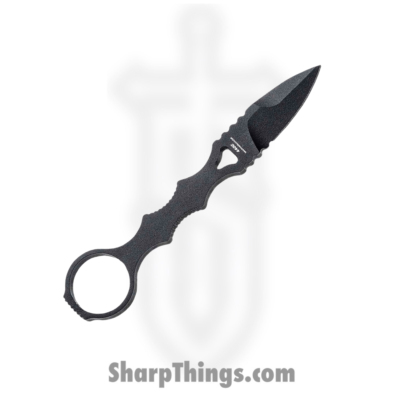 Benchmade - 177BK - Mini SOCP - Fixed Blade Knife - 440 SS Coated Dagger - Skeletonized - Black - Image 11