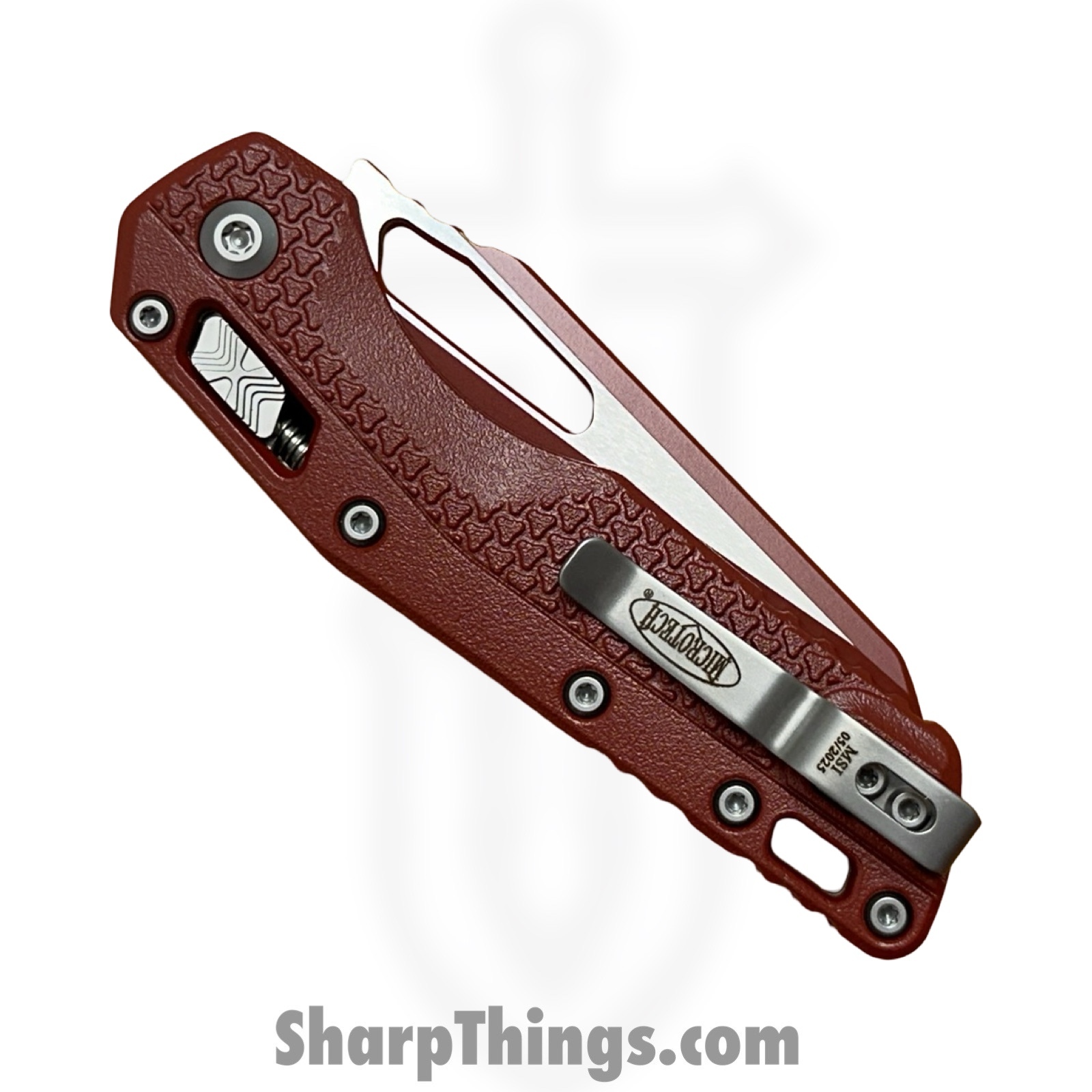 Microtech - 210T-1PMCCM - MSI Ram-Lok - Folding Knife - M390MK Cerakote Modified Sheepsfoot - Injection Molded Polymer - Crimson - Image 4