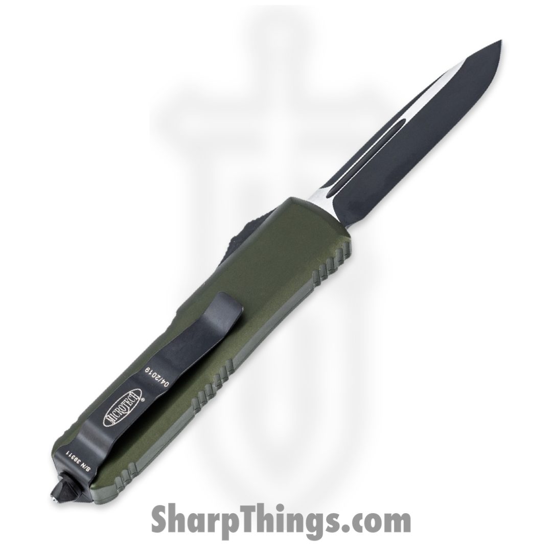 Microtech - 231-1OD - UTX-85 - OTF Auto - Black Drop Point - 6061 T6 Aluminum - OD Green - Image 8